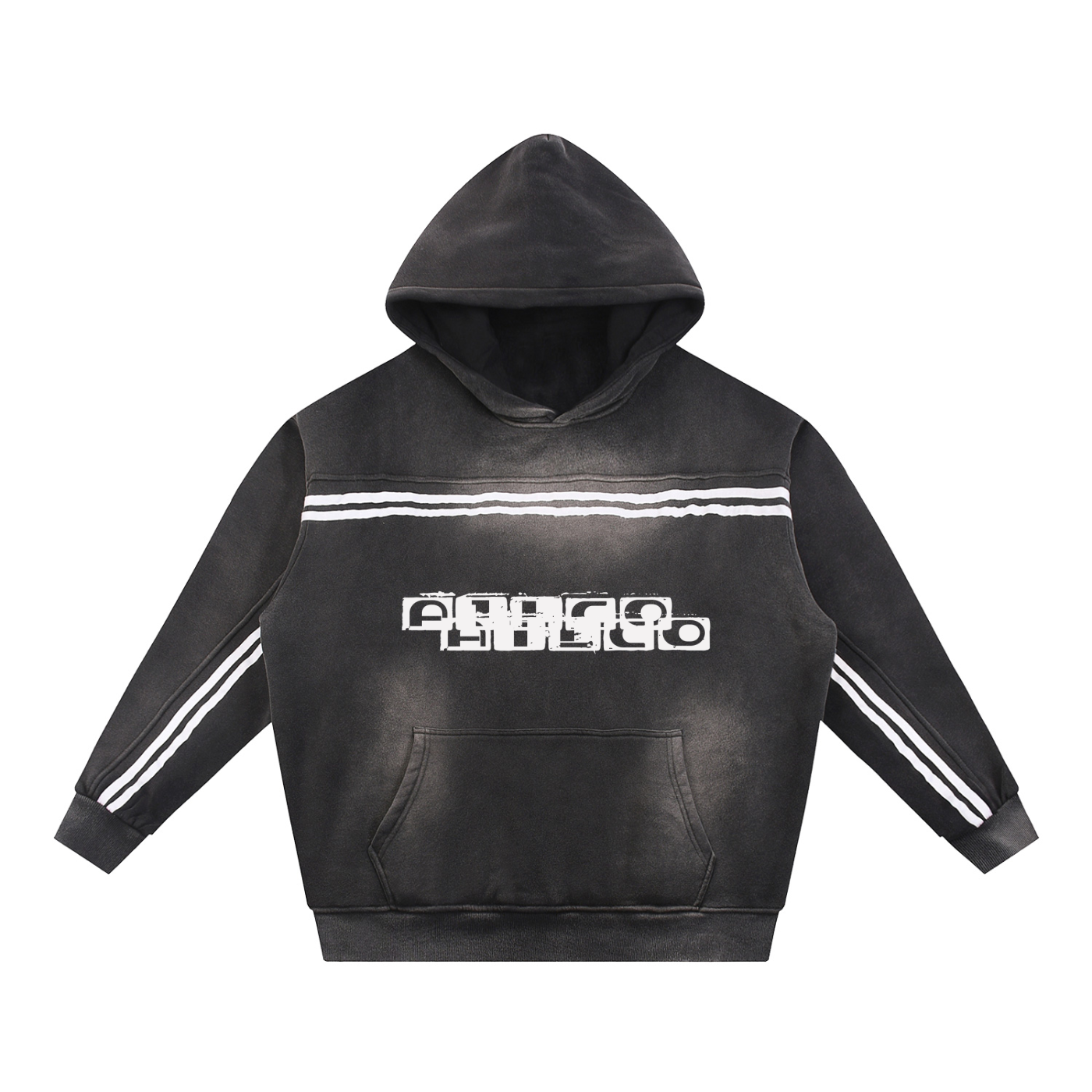 A1 Lifestyle Co. Sun Fade Contrast Tape Fleece Hoodie