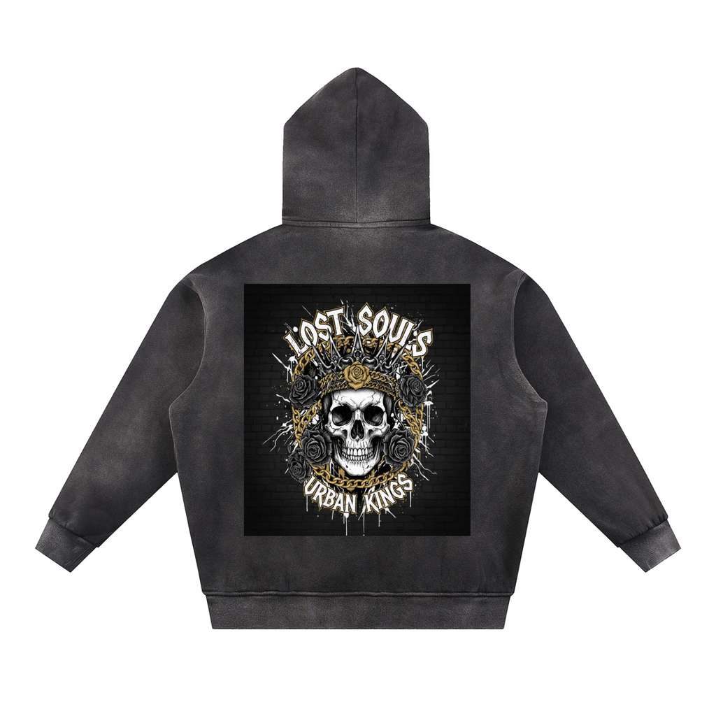 A1 Lifestyle Co. Sun Fade Contrast Tape Fleece Hoodie