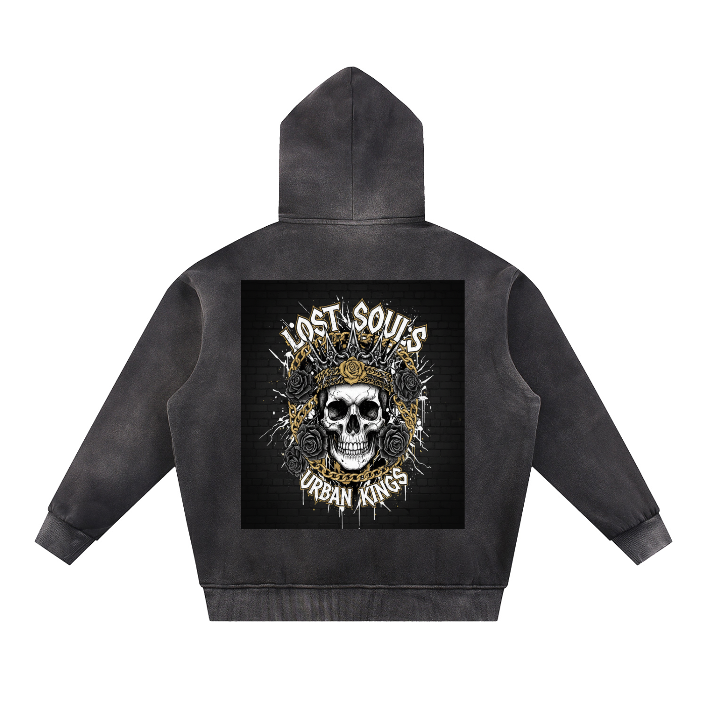 A1 Lifestyle Co. Sun Fade Contrast Tape Fleece Hoodie