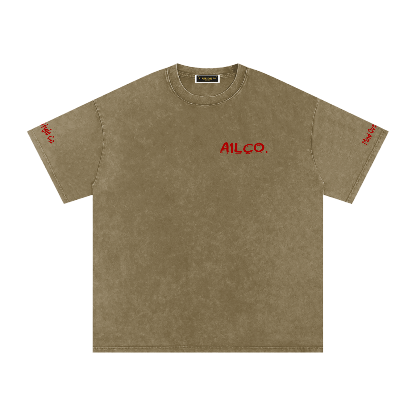 A1 Lifestyle Co. Snow Washed Oversized Cotton T-Shirt