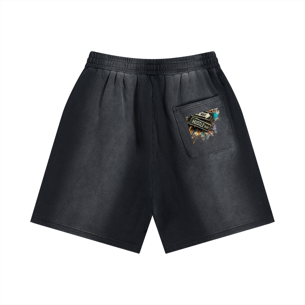 A1 Lifestyle Co. Sun Fade Distressed Shorts