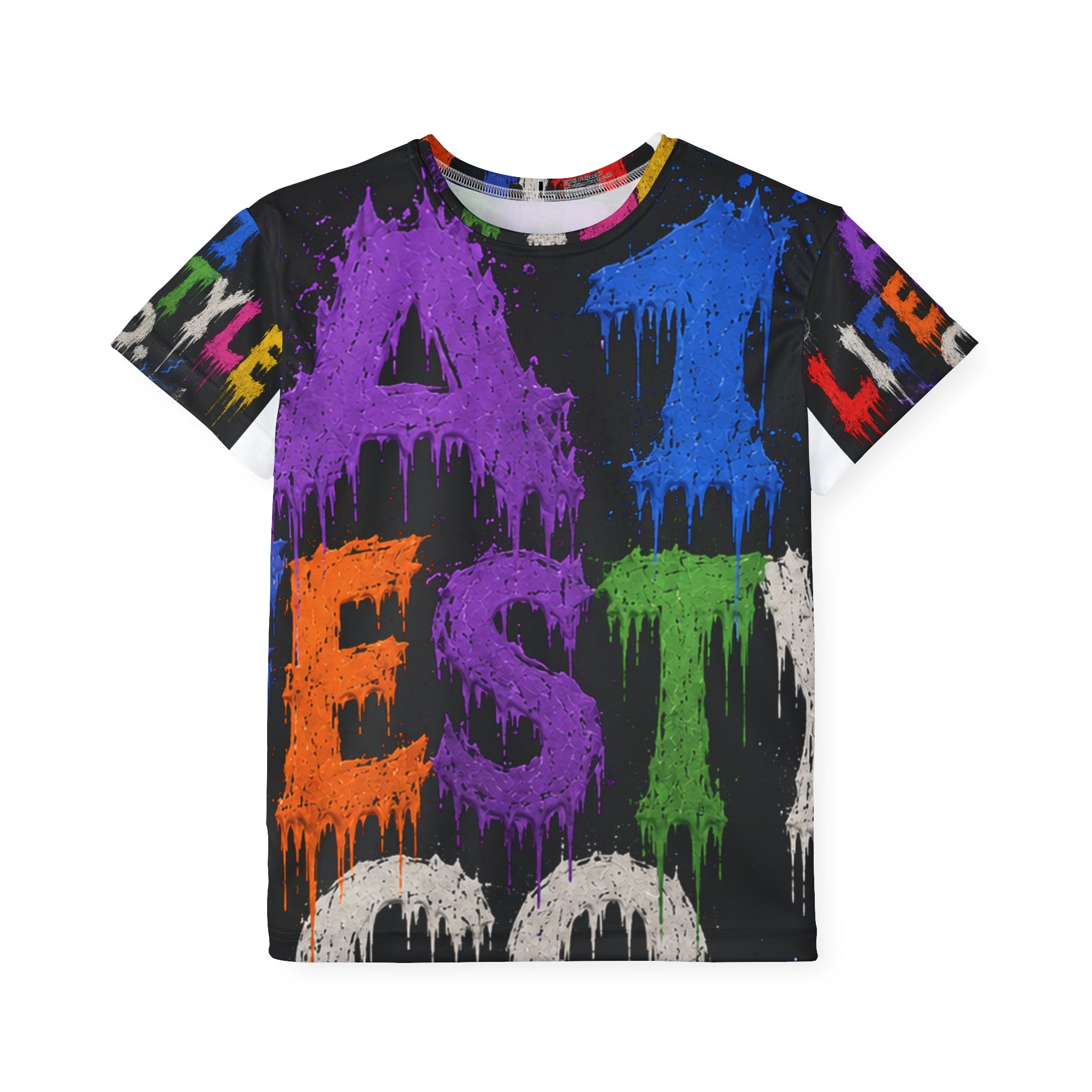 A1 lifstyle Co. Kids Jersey — Colorful Graffiti 'Lifestyle' All-Over Print