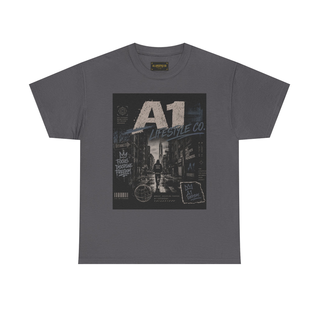 A1 Lifestyle Co. Vintage Street Scene Graphic Tee