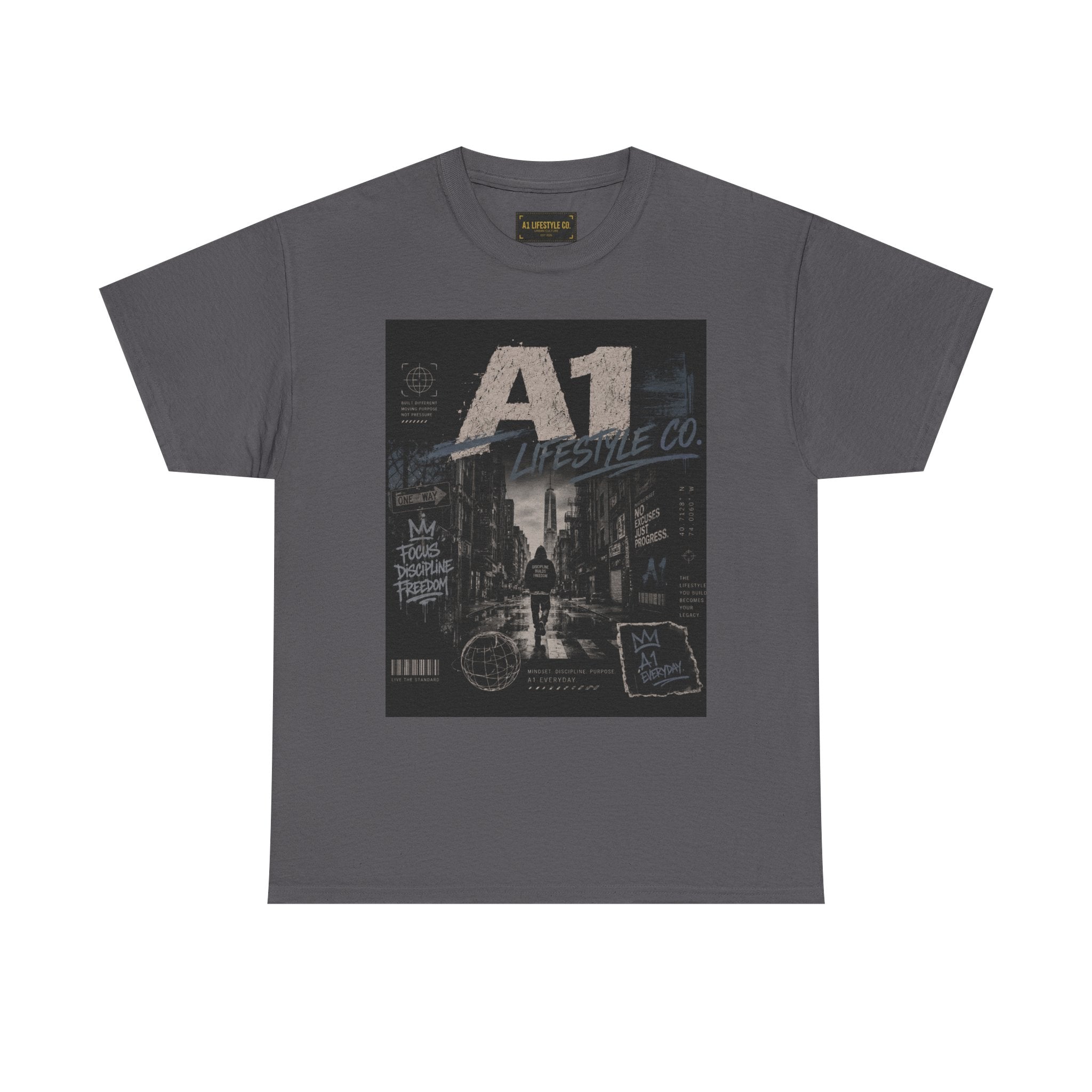 A1 Lifestyle Co. Vintage Street Scene Graphic Tee