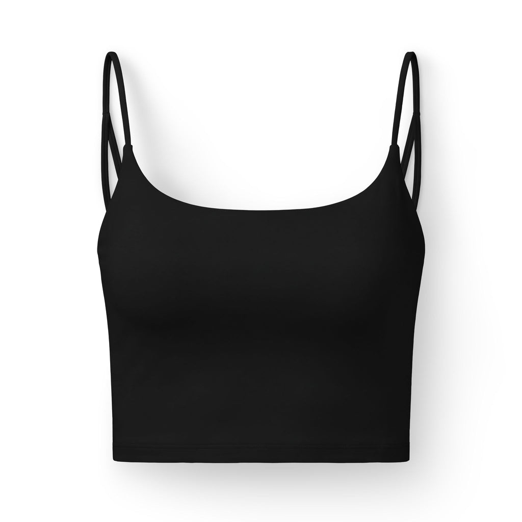 Women's Luxe Bra — A1 LIFESTYLE CO. Black Cropped Sports Bra