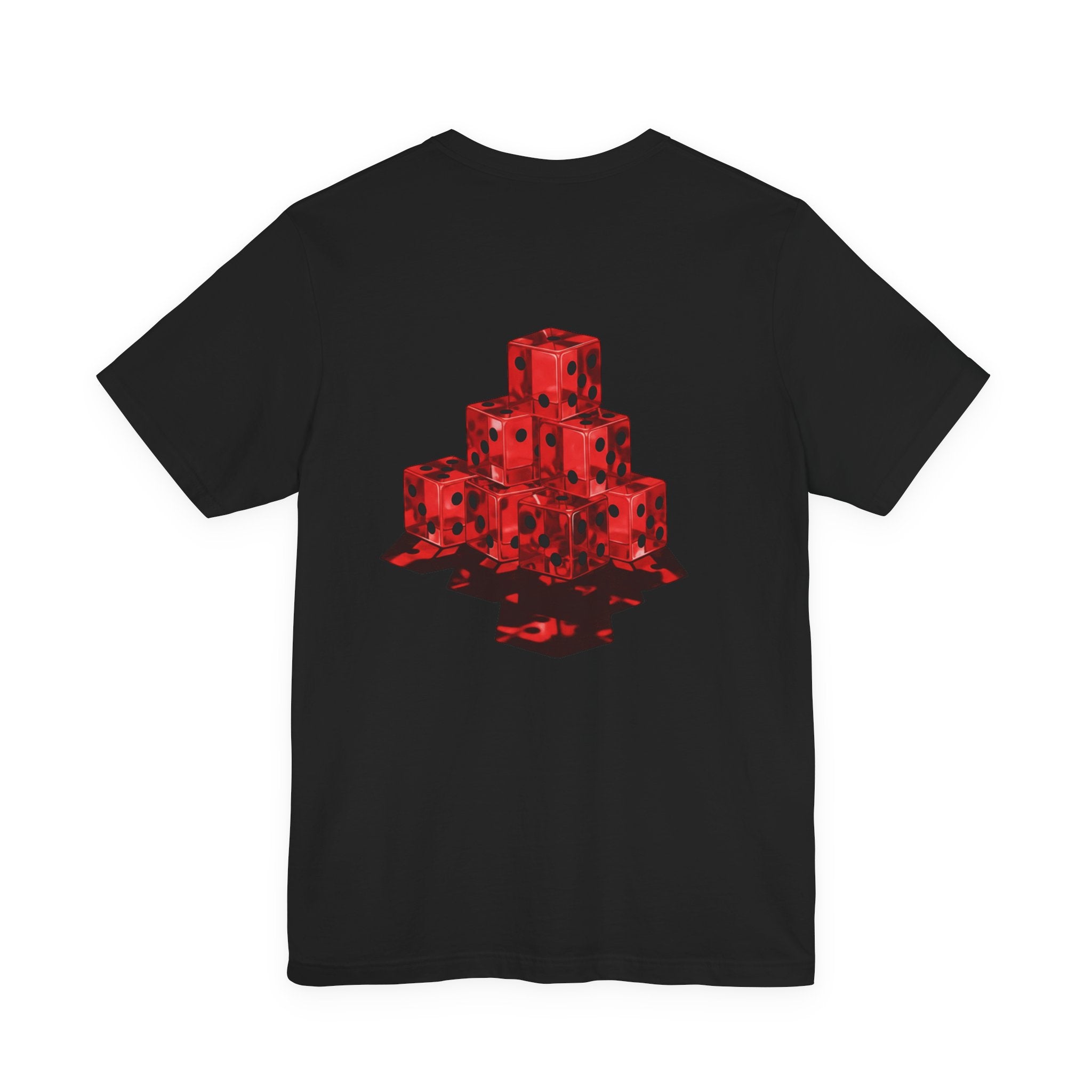 A1 Lifestyle Co. Dice Stack Graphic Tee — Retro Red Gaming T-Shirt