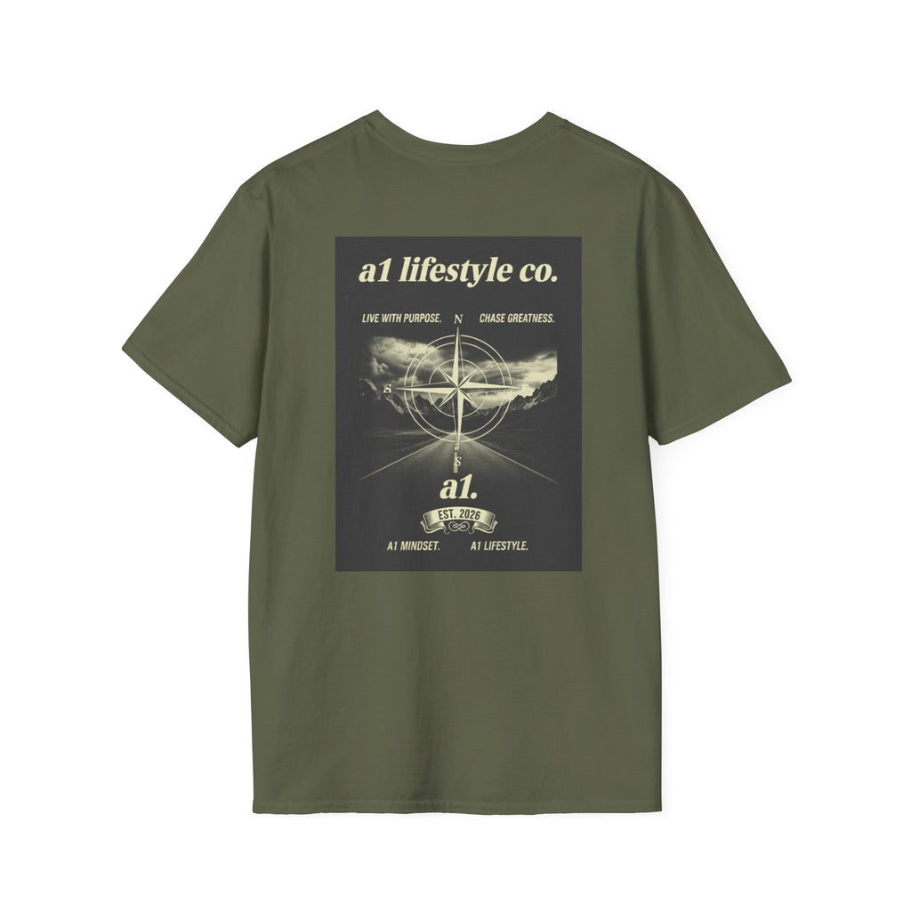 A1 Lifestyle Co. Globe Tee — Retro Earth Graphic T-Shirt