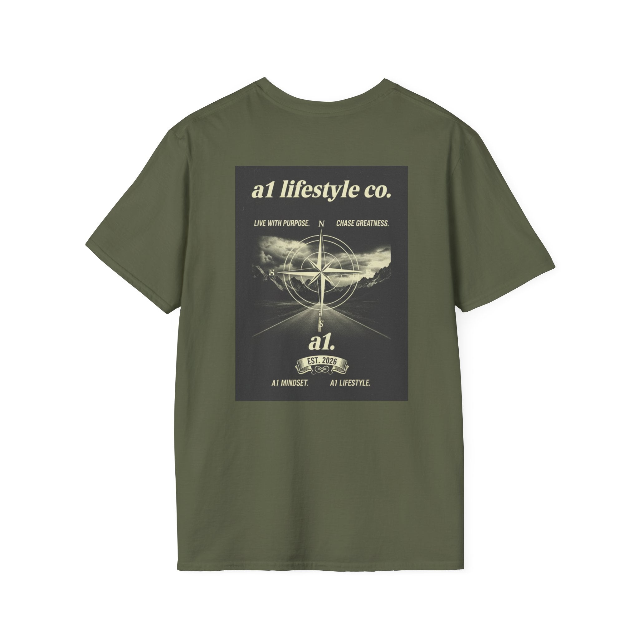 A1 Lifestyle Co. Globe Tee — Retro Earth Graphic T-Shirt
