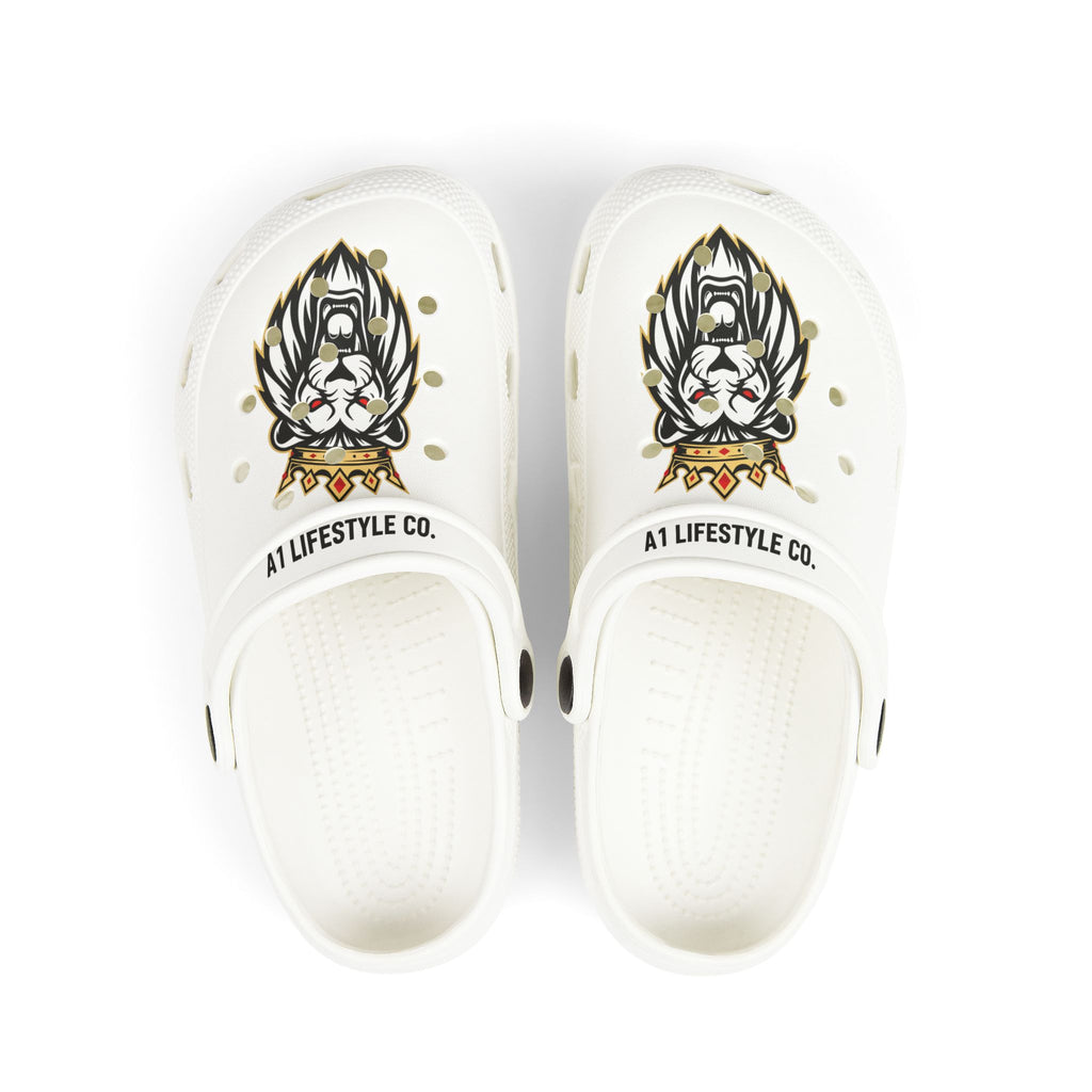 Kids Foam Clogs — A1 Lifestyle Co. Regal Lion Crown Graphic