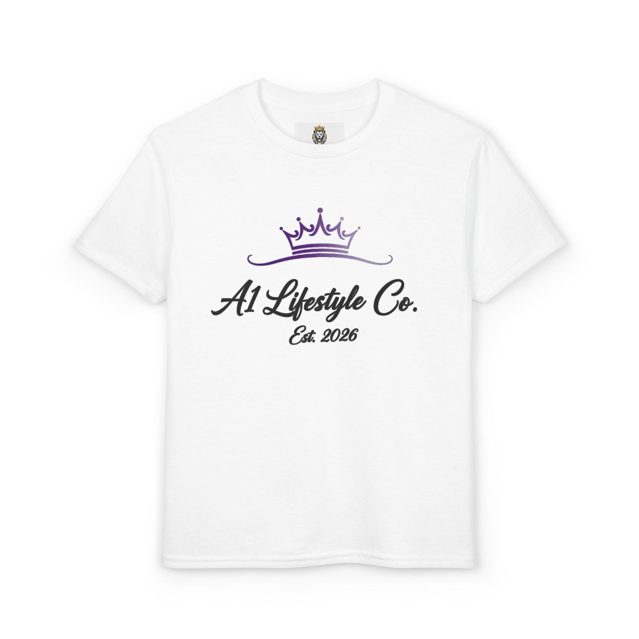 Youth T-Shirt — "A1 Lifestyle Co. Est. 2026" Crown Logo Graphic Tee