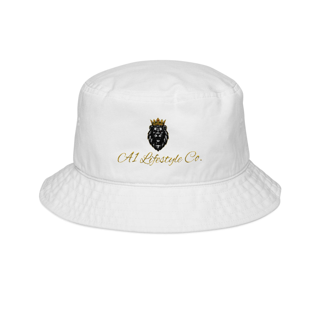 A1 Lifestyle Co. Embroidered Crowned Lion Bucket Hat — Old Baroque Co. Logo