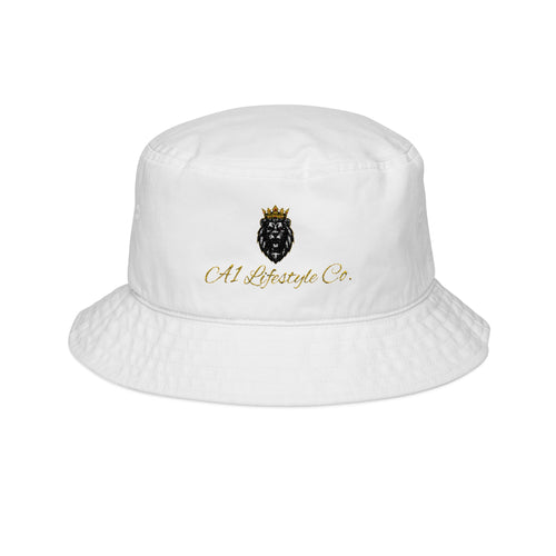 A1 Lifestyle Co. Embroidered Crowned Lion Bucket Hat — Old Baroque Co. Logo