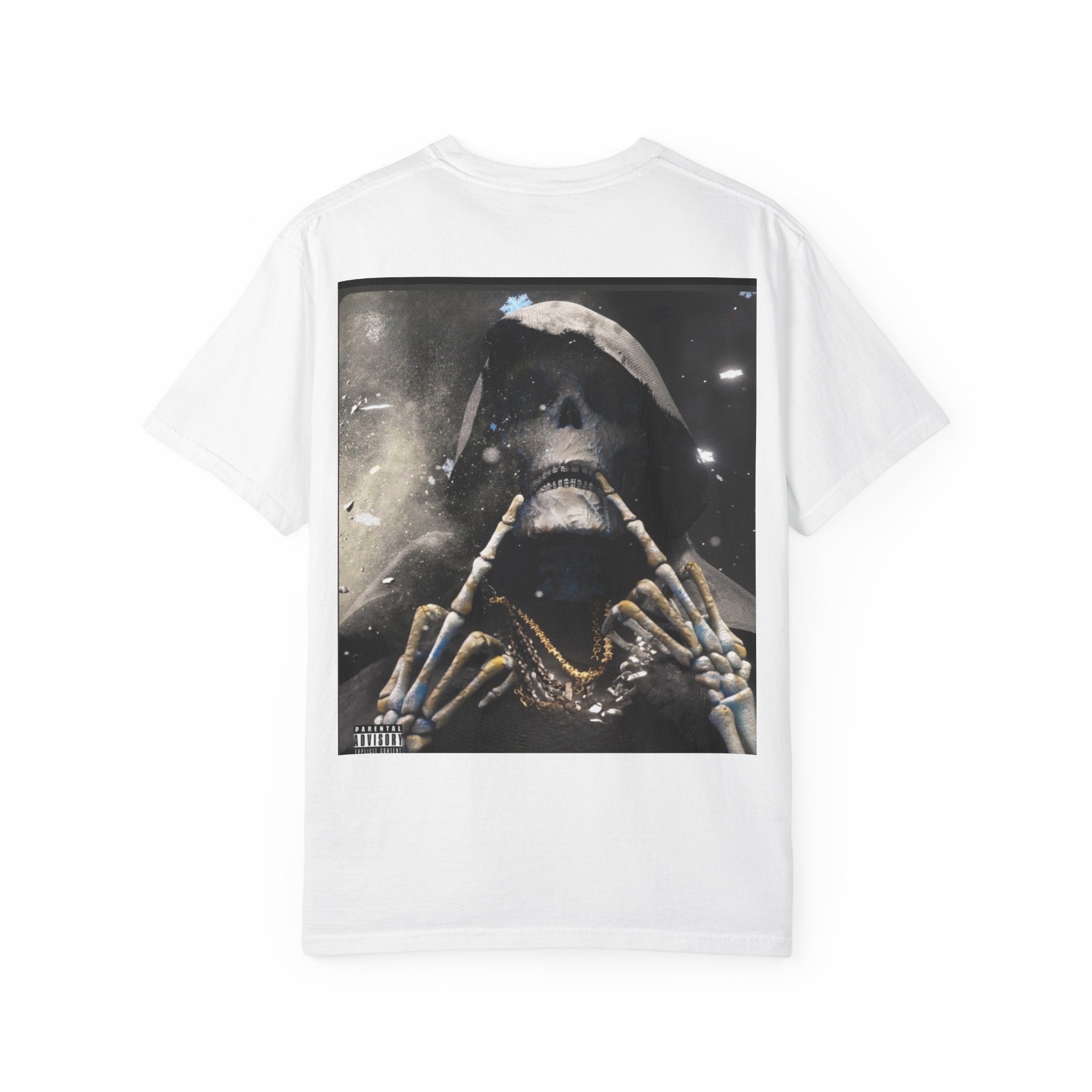 Mens Garment-Dyed Iced Out Skeleton A1 Lifestyle Co. T-shirt