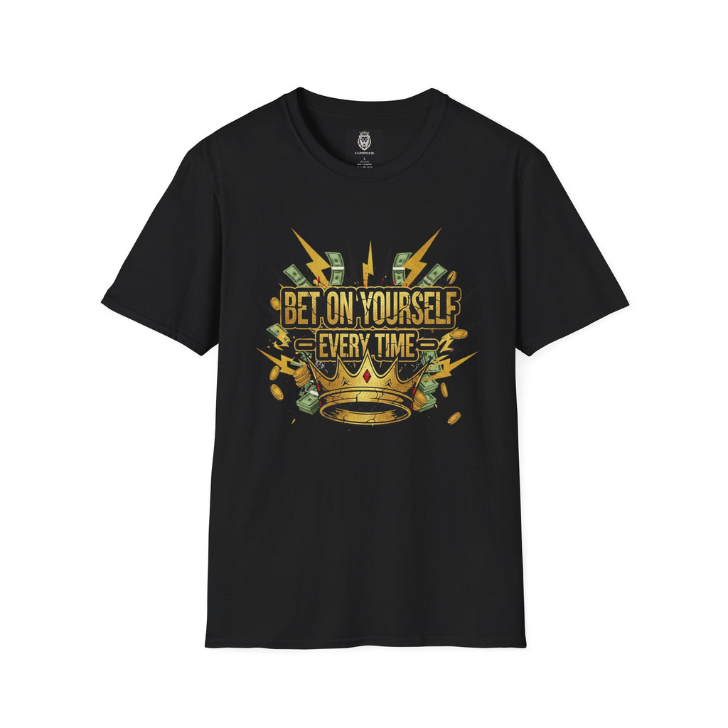 Bet On Yourself T-Shirt — Motivational Crown Graphic Tee