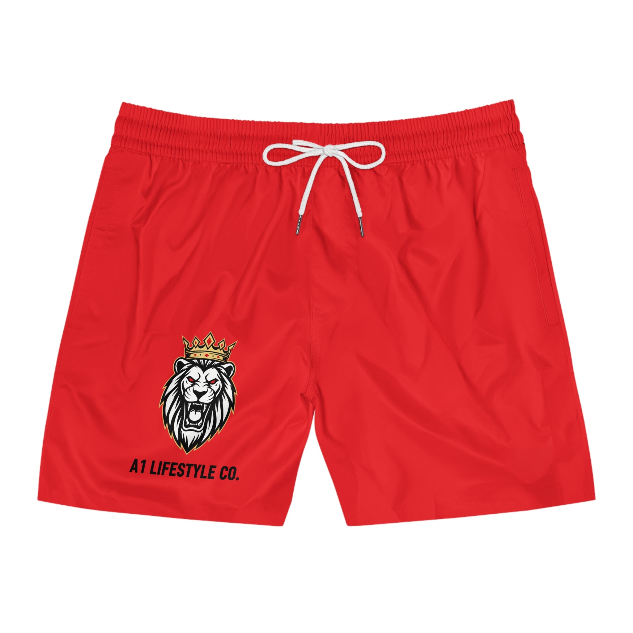 Men's Swim Shorts — Red Lion Crest A1 Lifestyle Swim Trunks
