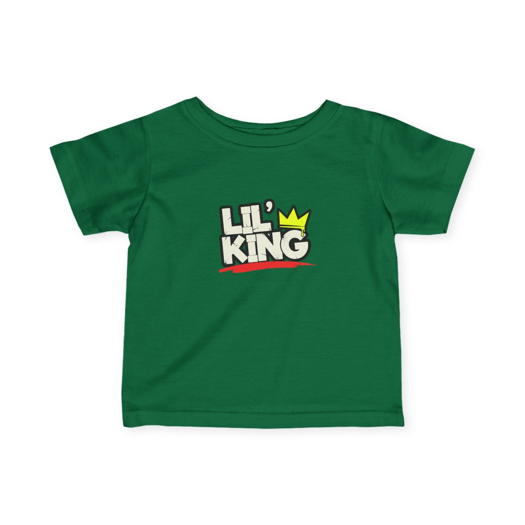 Infant Tee - "Lil' King" Crown Graphic Baby Shirt