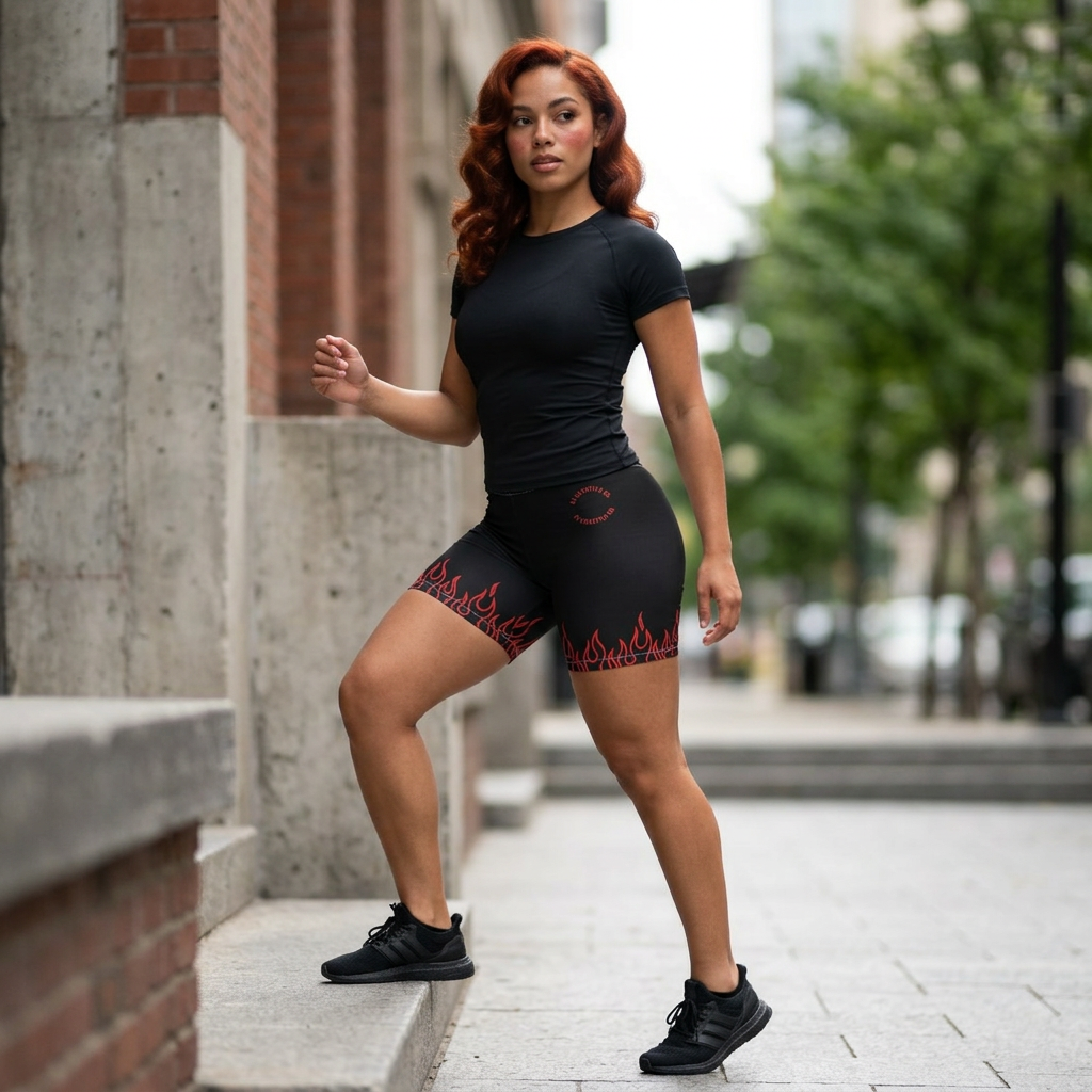 A1 Lifestyle Co. Flame Edge Women's Shorts