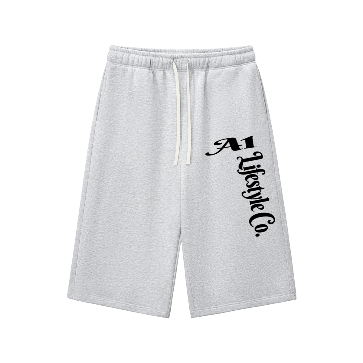 Relaxed Drawstring Three-quarter Sweatpants