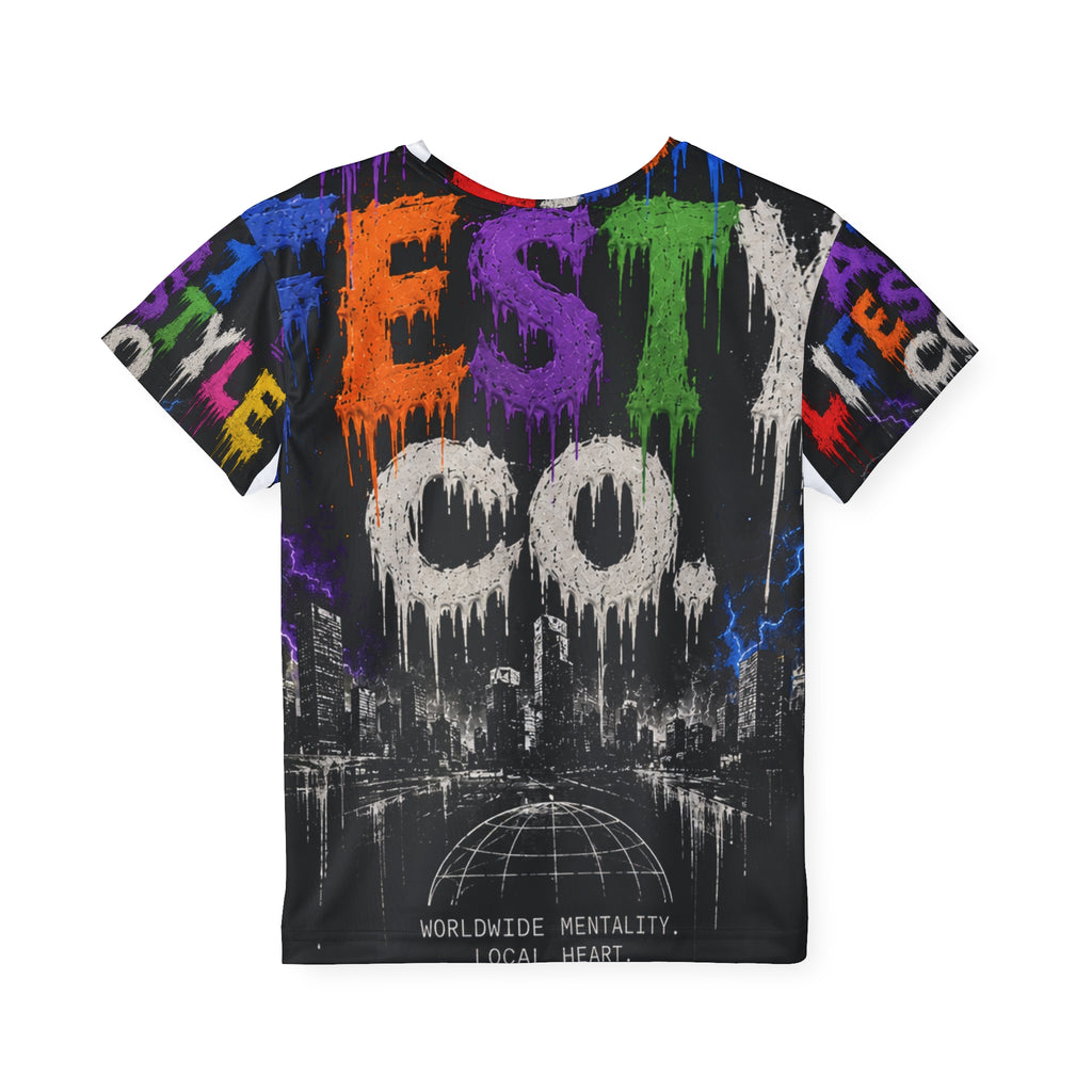 A1 lifstyle Co. Kids Jersey — Colorful Graffiti 'Lifestyle' All-Over Print