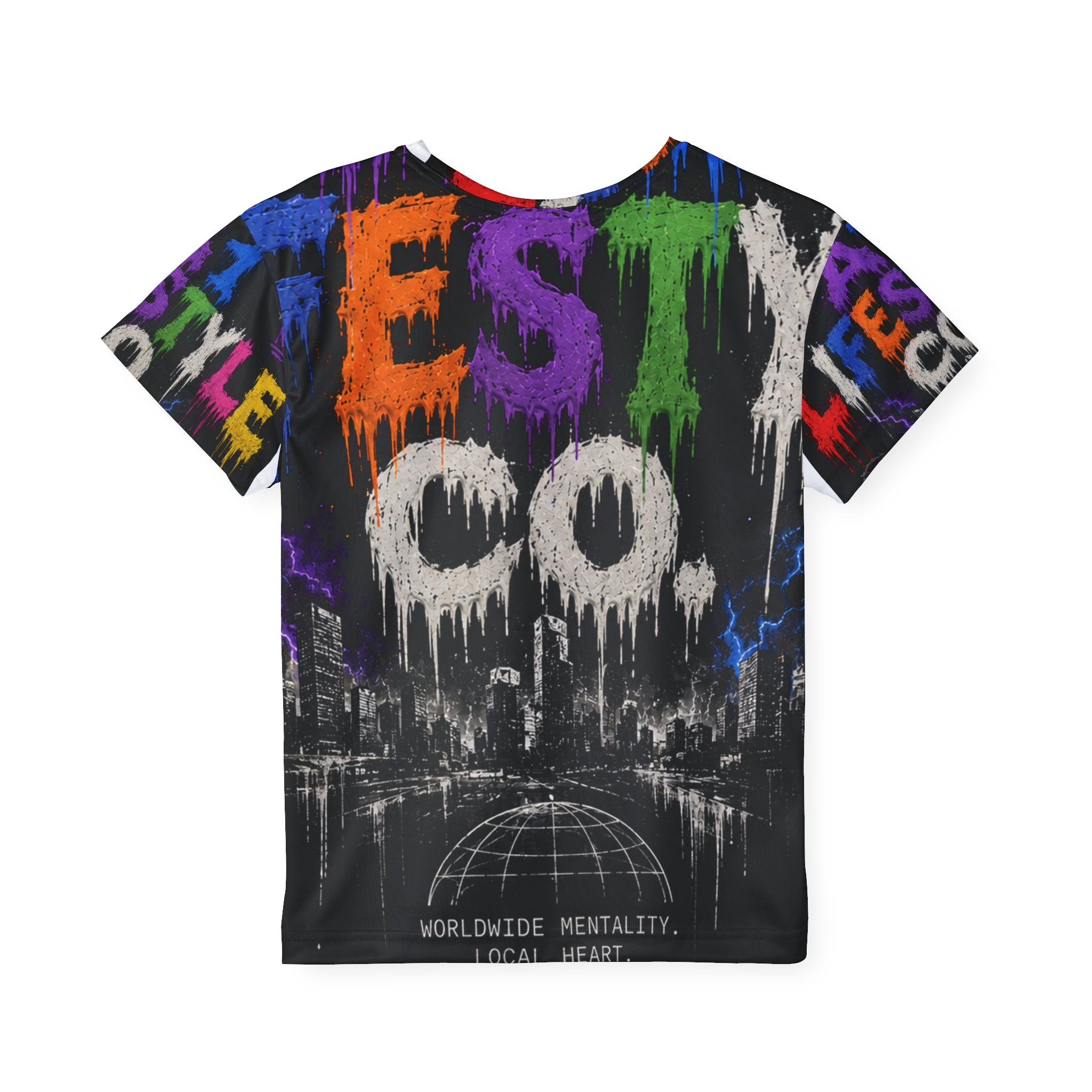 A1 lifstyle Co. Kids Jersey — Colorful Graffiti 'Lifestyle' All-Over Print