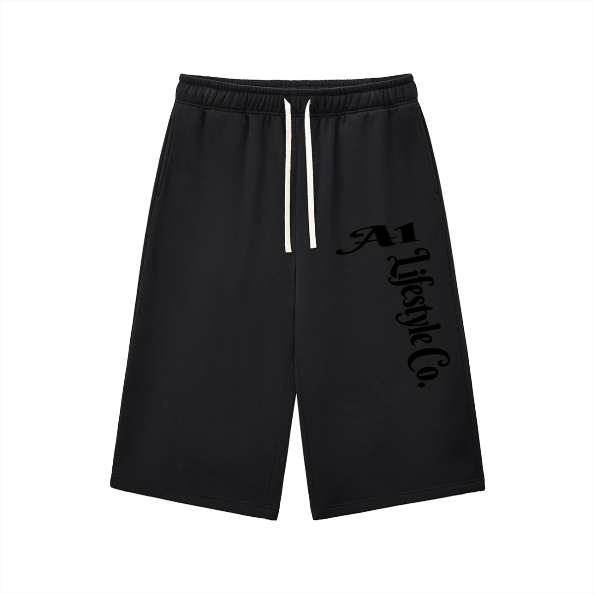 Relaxed Drawstring Three-quarter Sweatpants