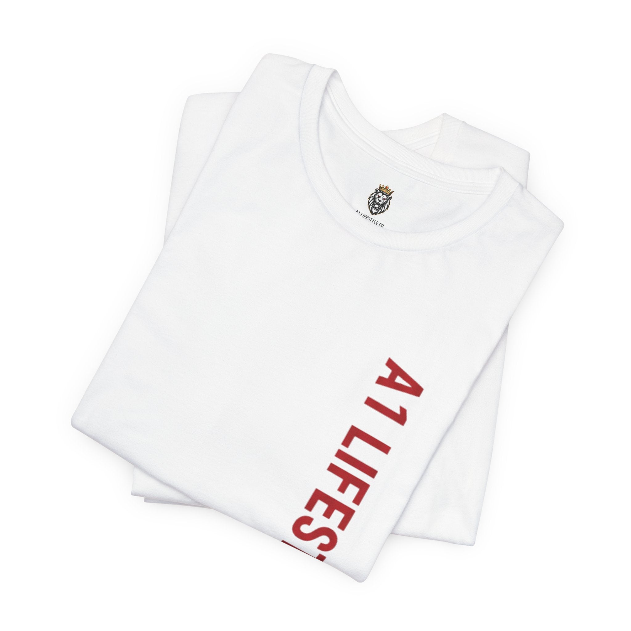 A1 Lifestyle Co. Dice Stack Graphic Tee — Retro Red Gaming T-Shirt
