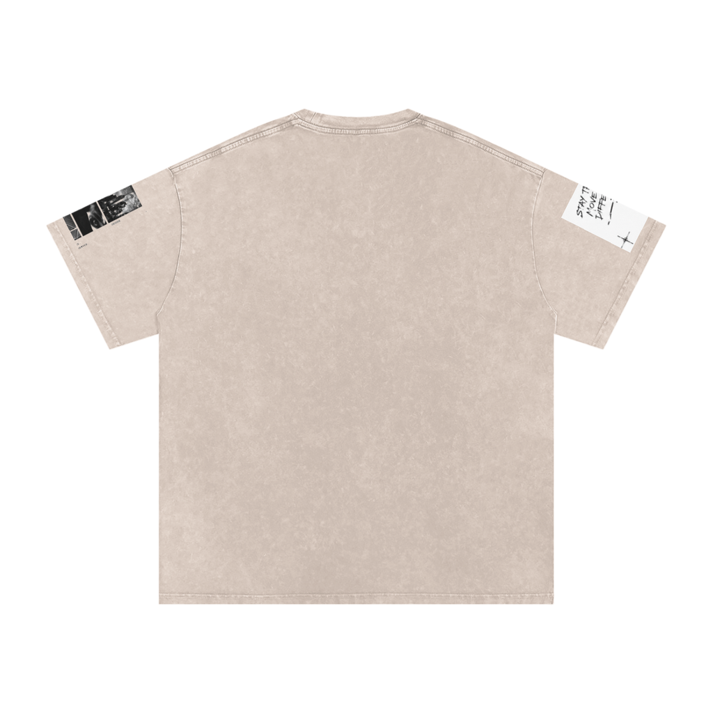 A1 Lifestyle Co. Snow Washed Oversized Cotton T-Shirt