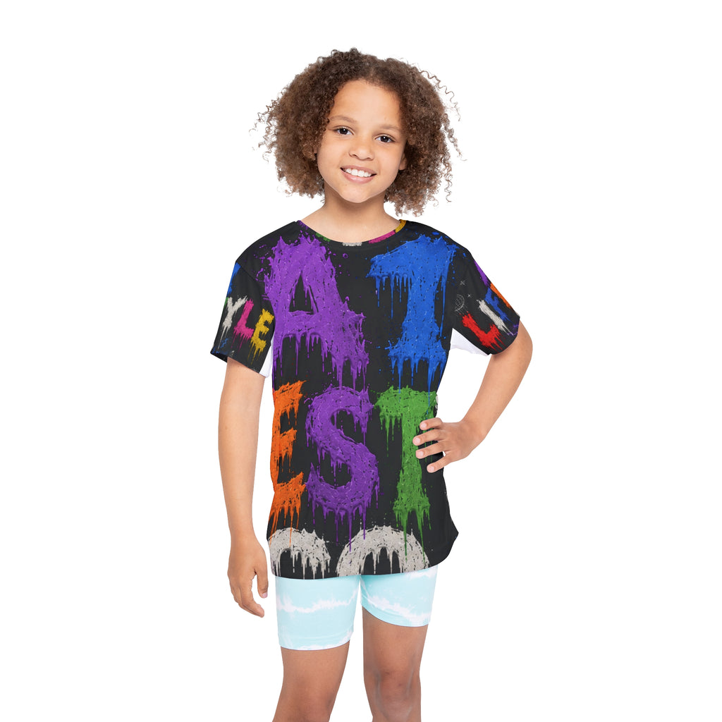 A1 lifstyle Co. Kids Jersey — Colorful Graffiti 'Lifestyle' All-Over Print
