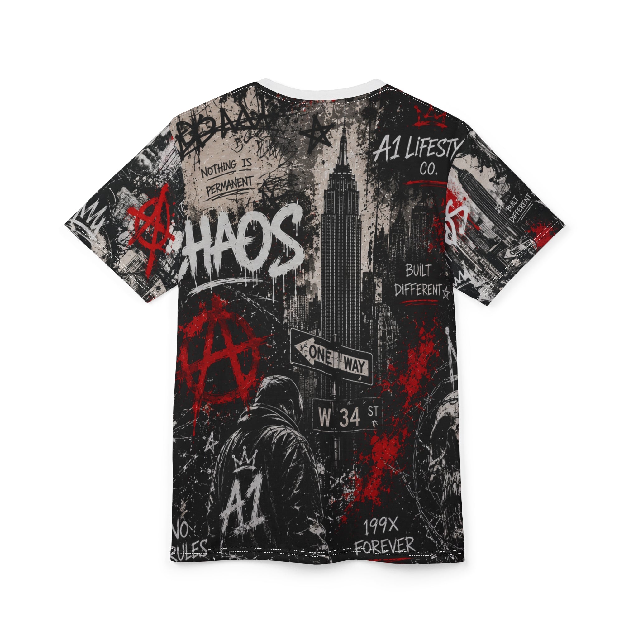 A1 Lifestyle Co. Skull Streetwear Graffiti Tee