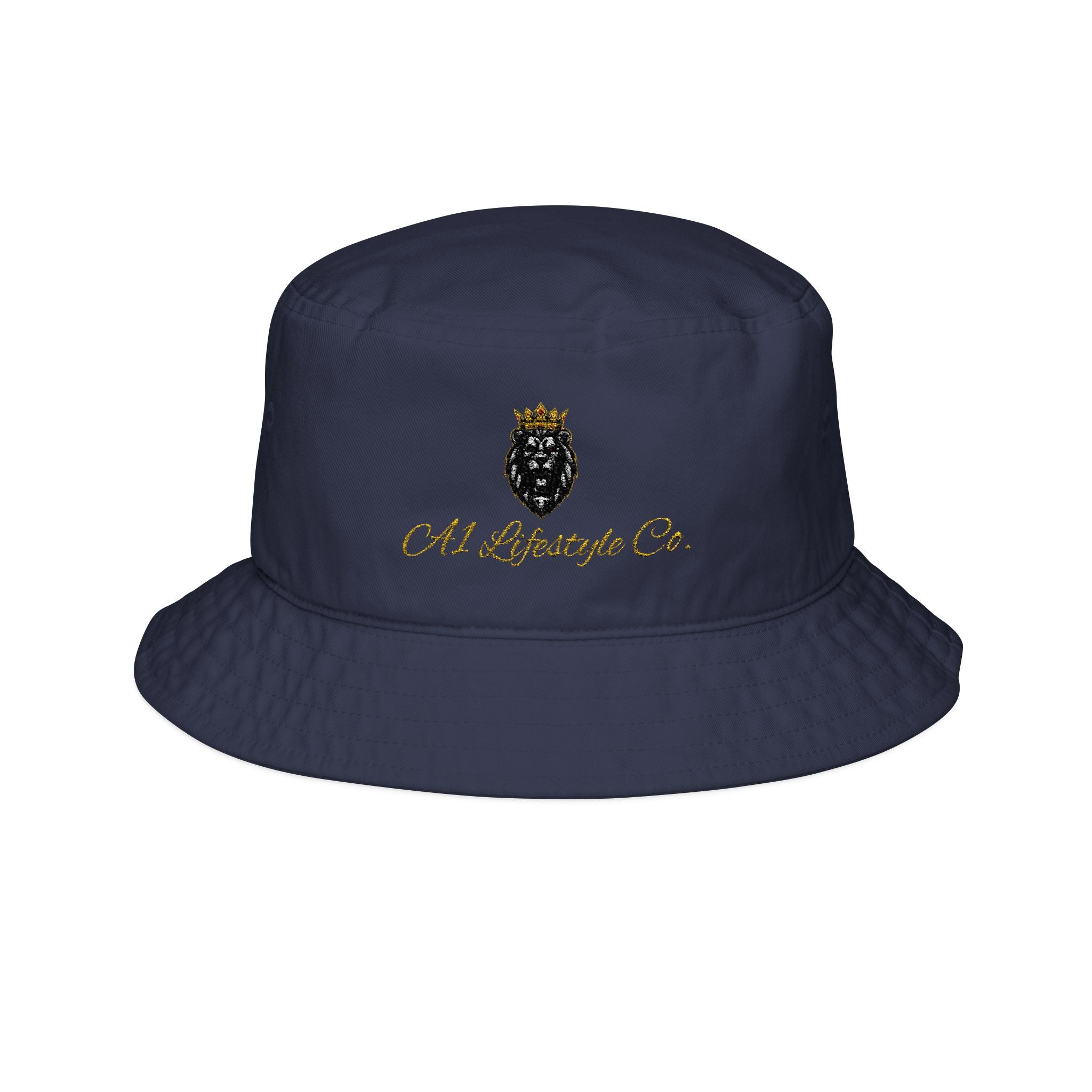 A1 Lifestyle Co. Embroidered Crowned Lion Bucket Hat — Old Baroque Co. Logo
