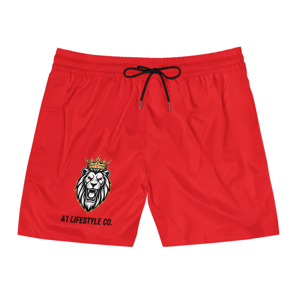 Men's Swim Shorts — Red Lion Crest A1 Lifestyle Swim Trunks