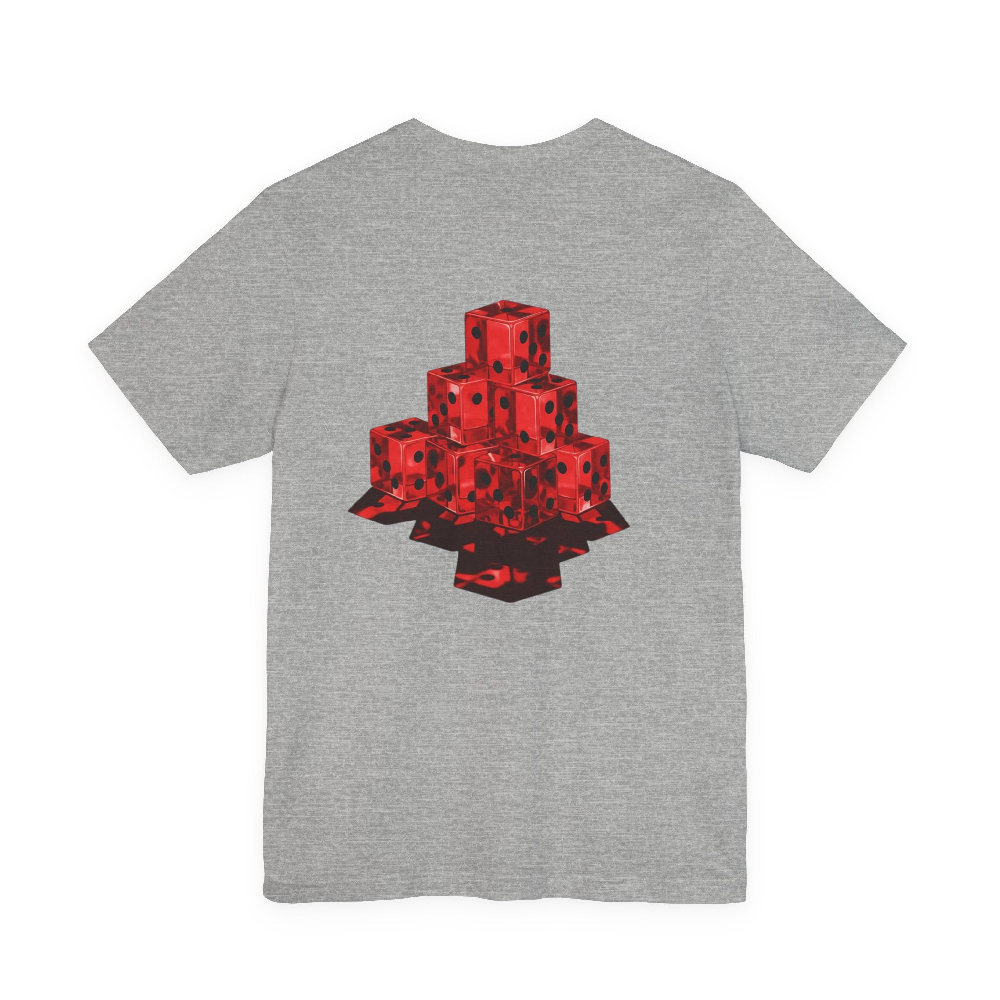 A1 Lifestyle Co. Dice Stack Graphic Tee — Retro Red Gaming T-Shirt