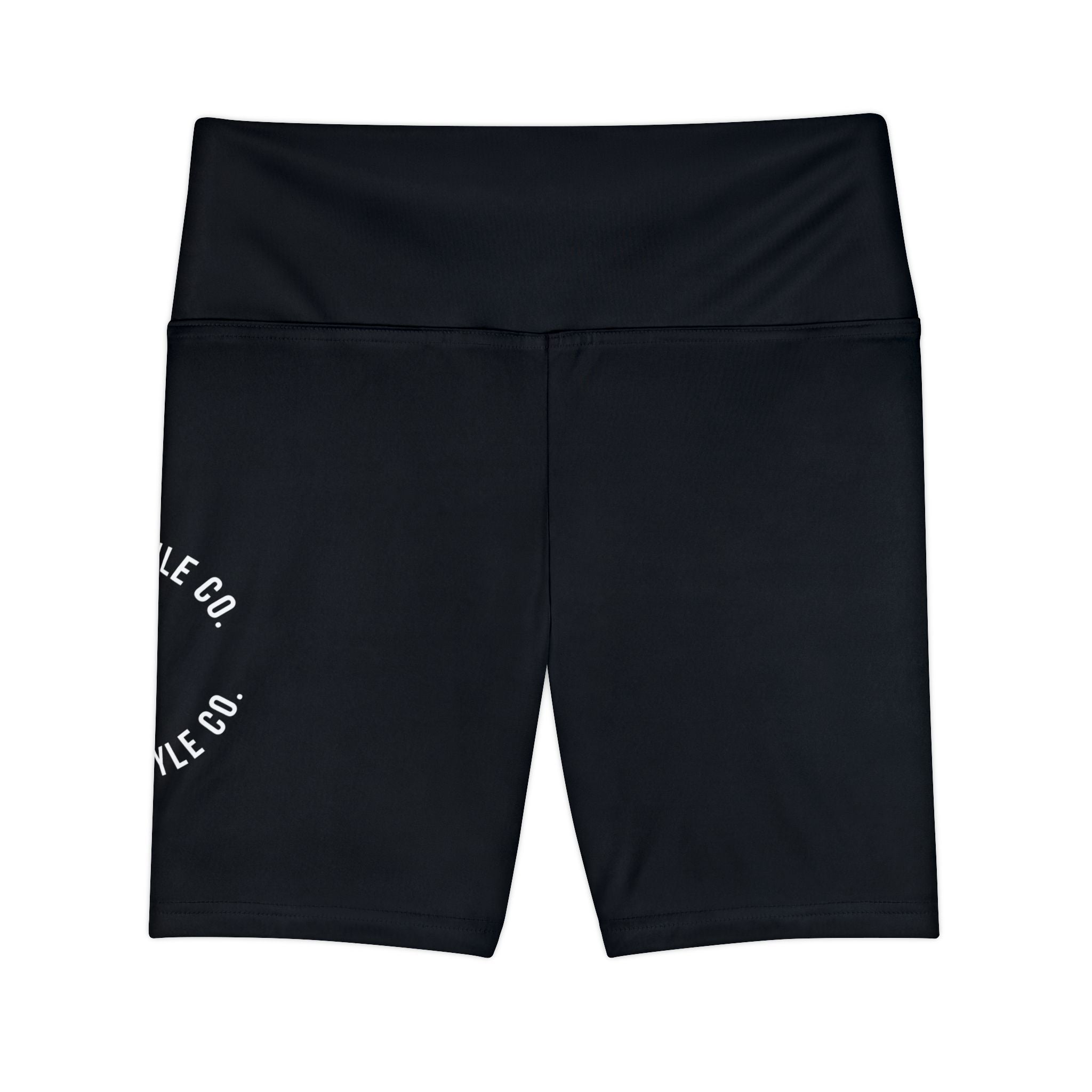 Women's Workout Shorts – A1 Lifestyle Black Biker Shorts with Lion Logo