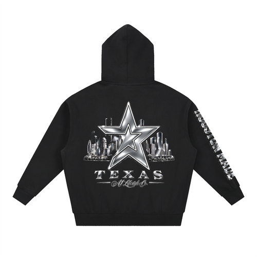 Essential Oversized Boxy Fit Fleece Hoodie