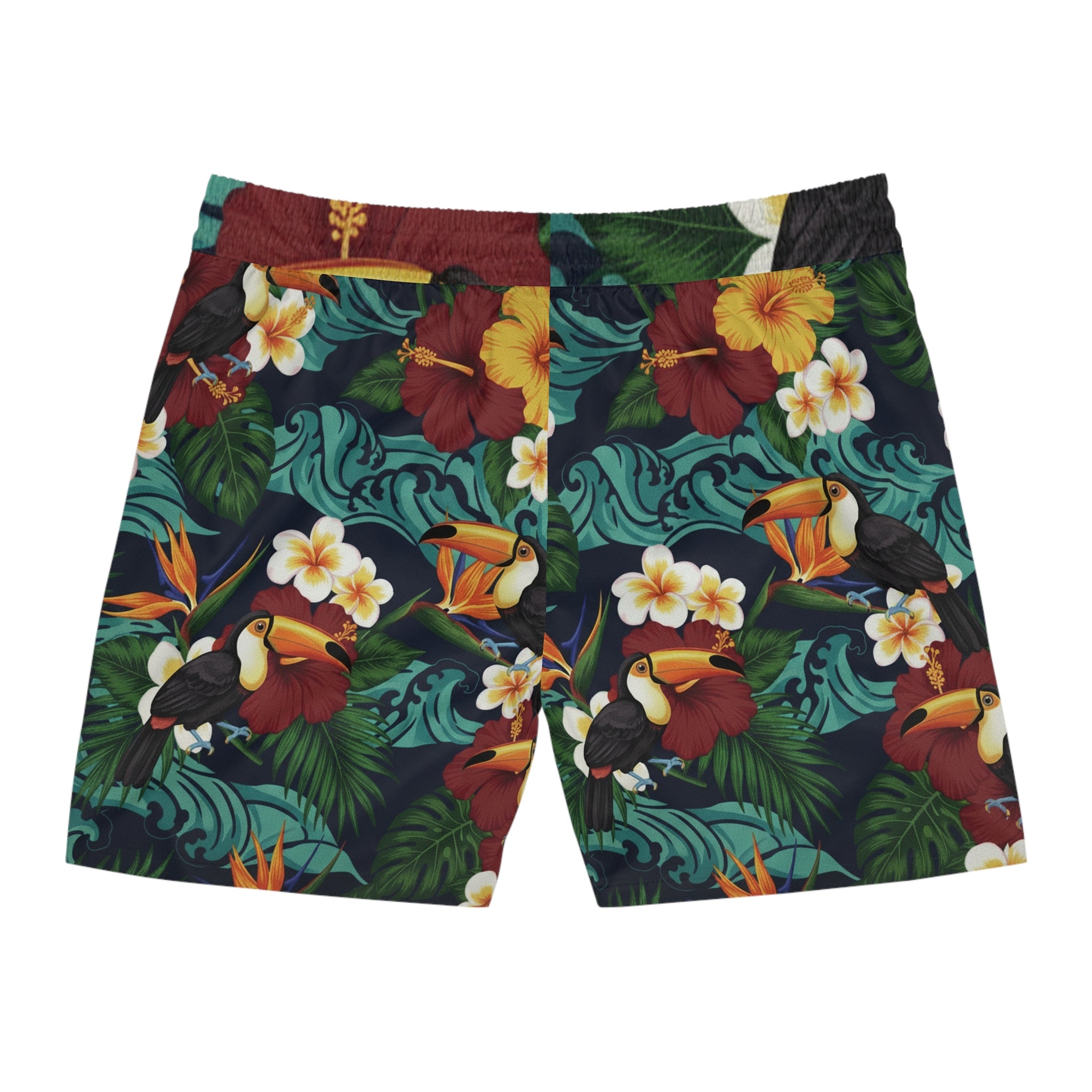 Tropical Toucan Swim Shorts — A1 Lifestyle Co. Men’s Beach Trunks