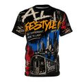 A1 Lifestyle Co. All Over Print Streetwear Graphic T-Shirt