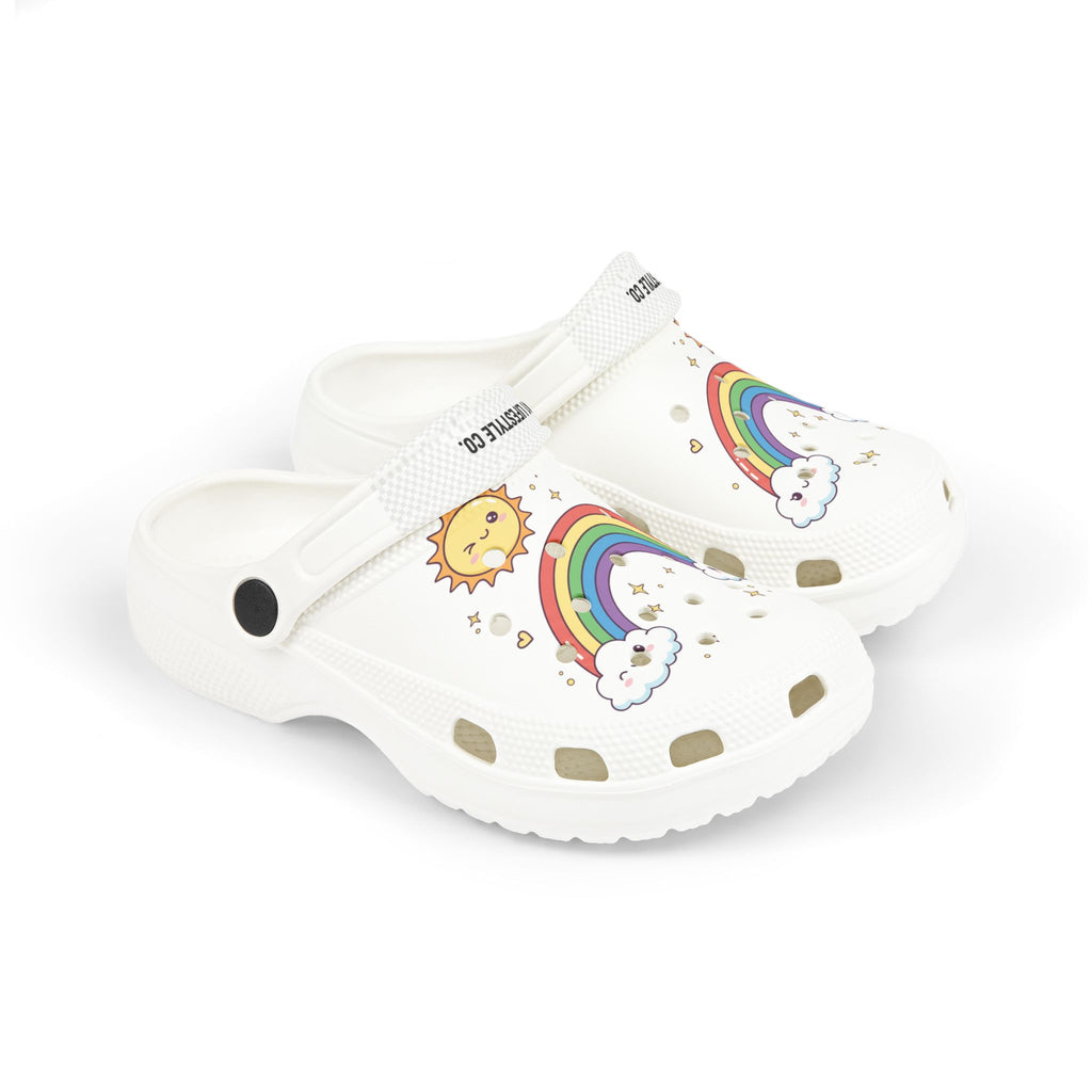 A1 Lifestyle Co. Kids Rainbow & Sunny Cloud Foam Clogs