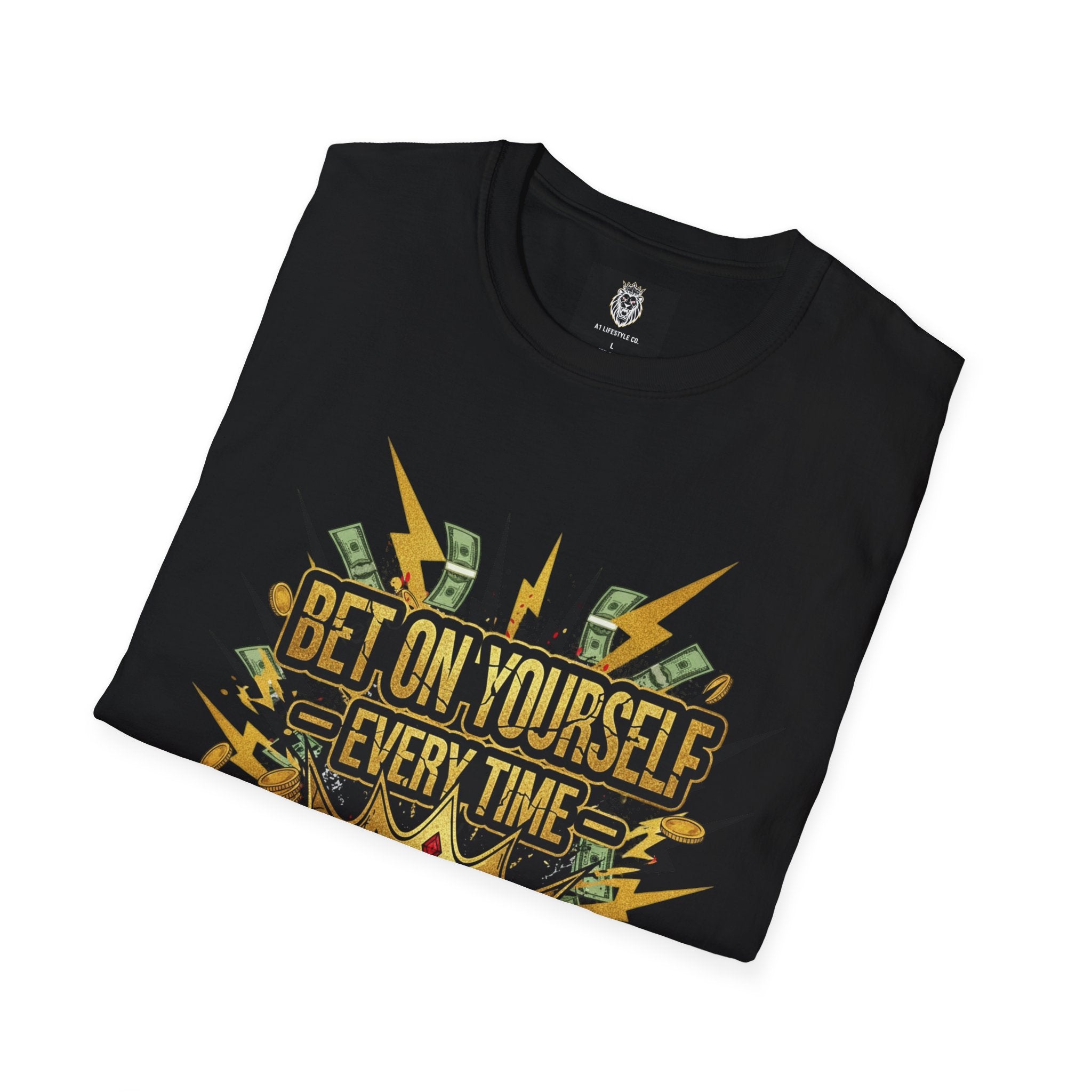 Bet On Yourself T-Shirt — Motivational Crown Graphic Tee