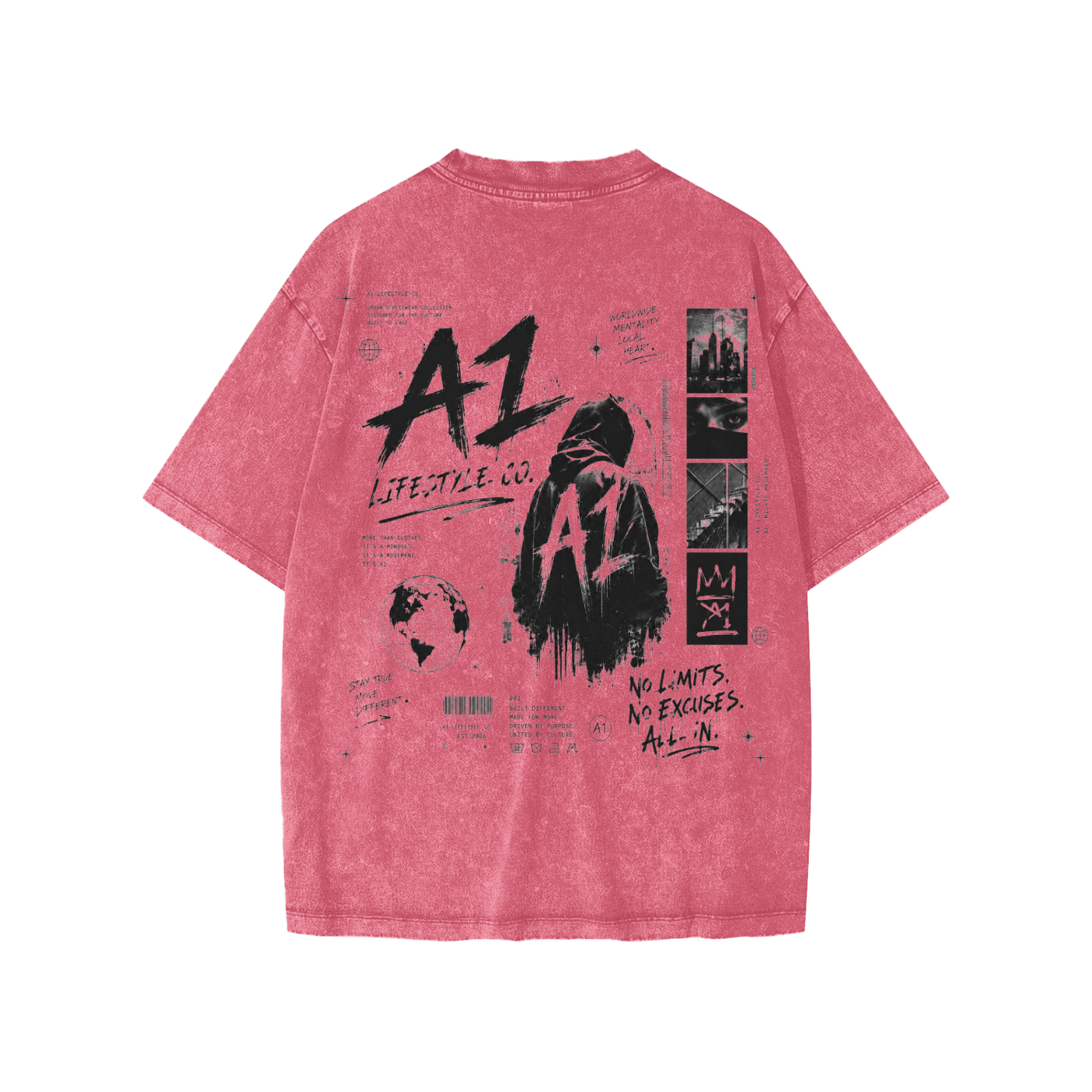 A1 Lifestyle Co. Snow Washed Kids' T-Shirt