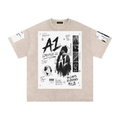 A1 Lifestyle Co. Snow Washed Oversized Cotton T-Shirt