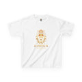 A1 Lifestyle Co. Kids Lion Crown Tee — Gold Splash Back Graphic