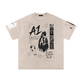 A1 Lifestyle Co. Snow Washed Oversized Cotton T-Shirt