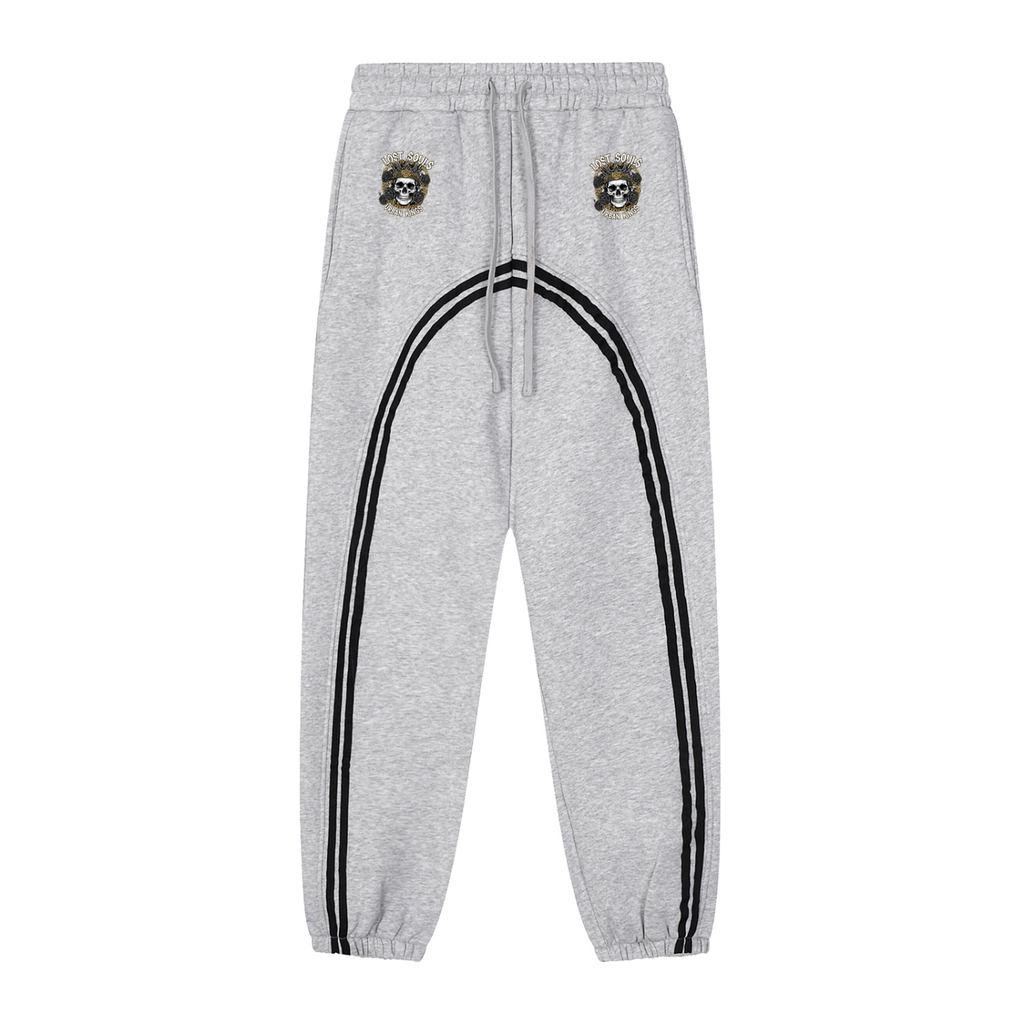 A1 Lifestyle Co. Sun Fade Contrast Tape Fleece Jogged Sweatpants
