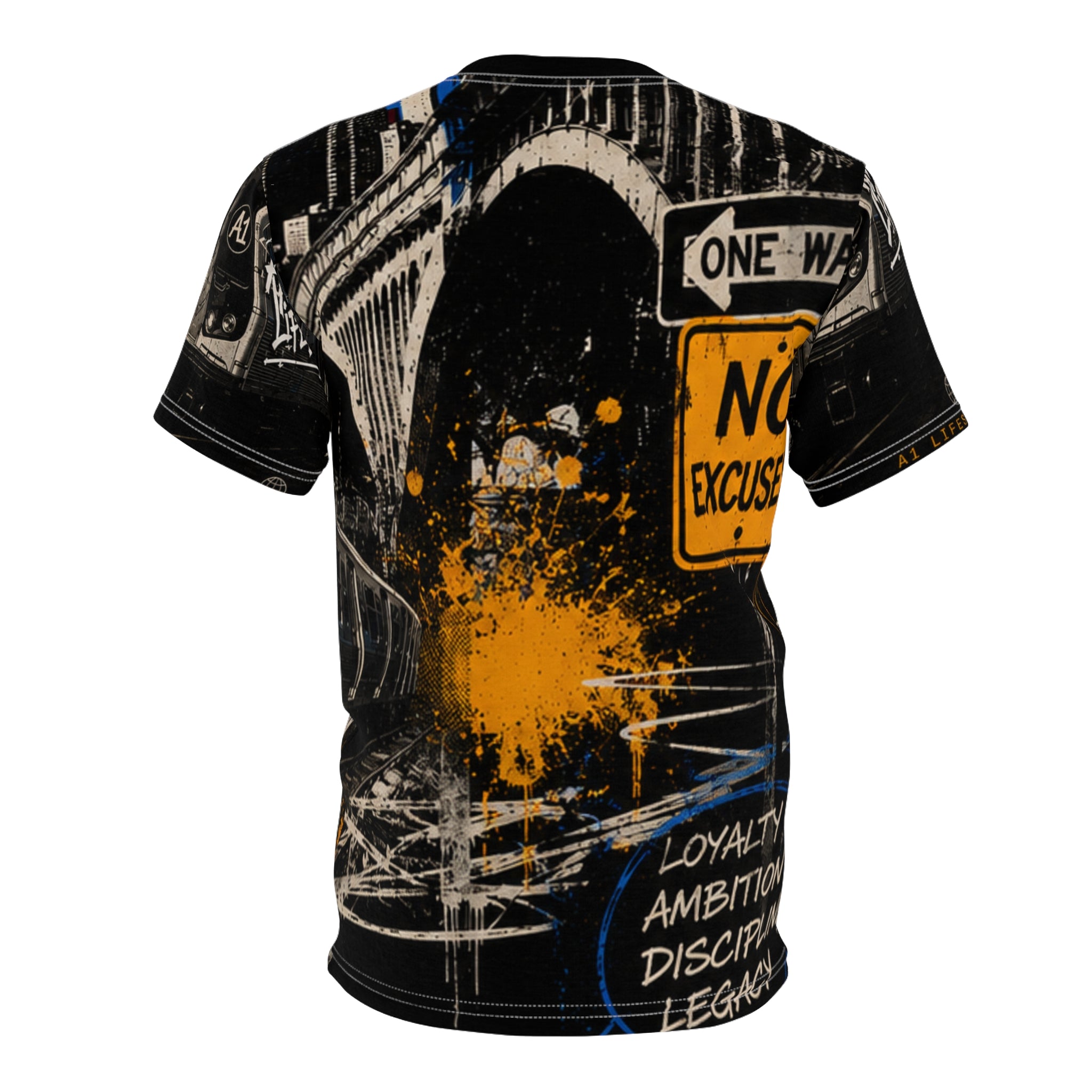 A1 Lifestyle Co. All Over Print Streetwear Graphic T-Shirt