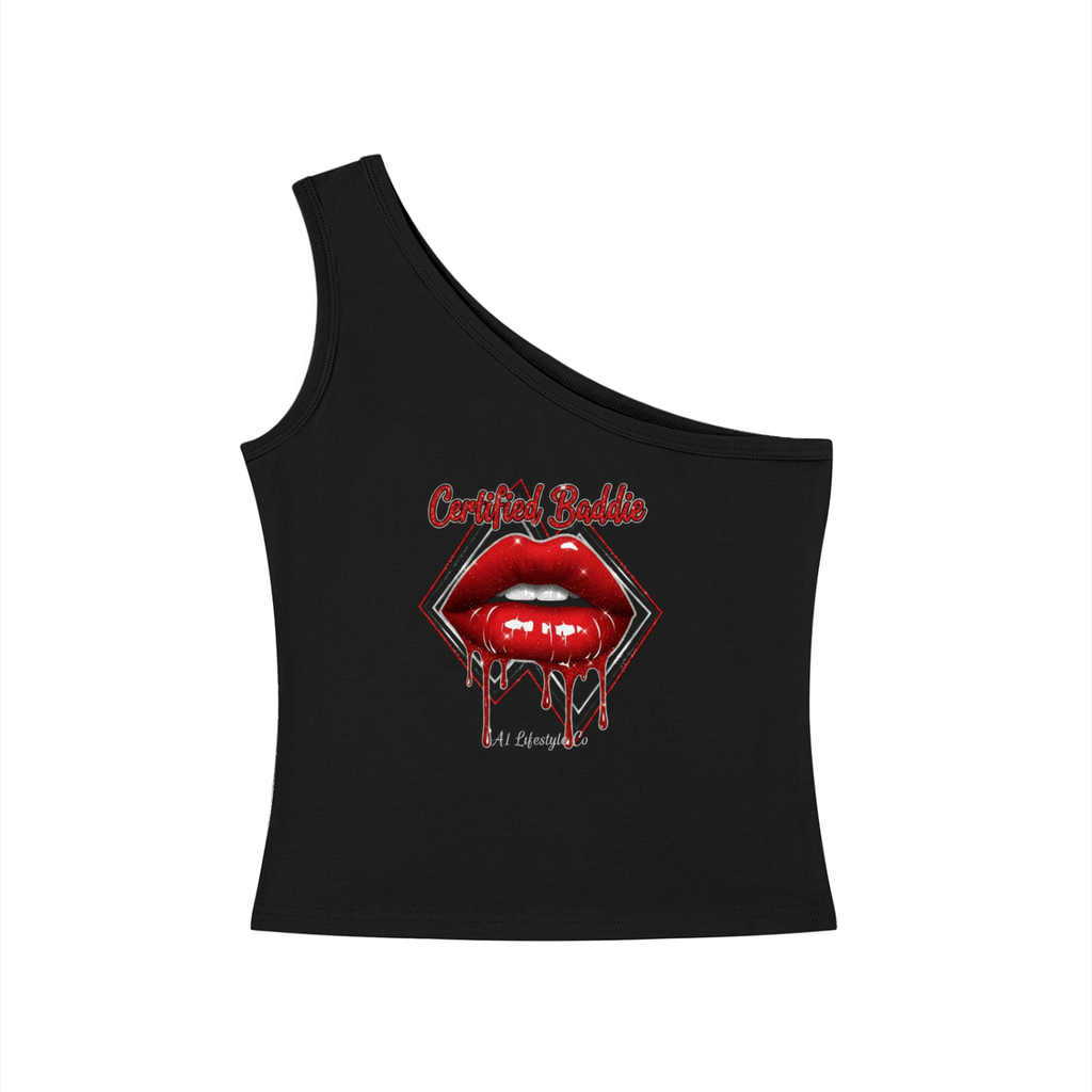 Women's A1 Lifestyle Co. One-Shoulder Crop T-Shirt