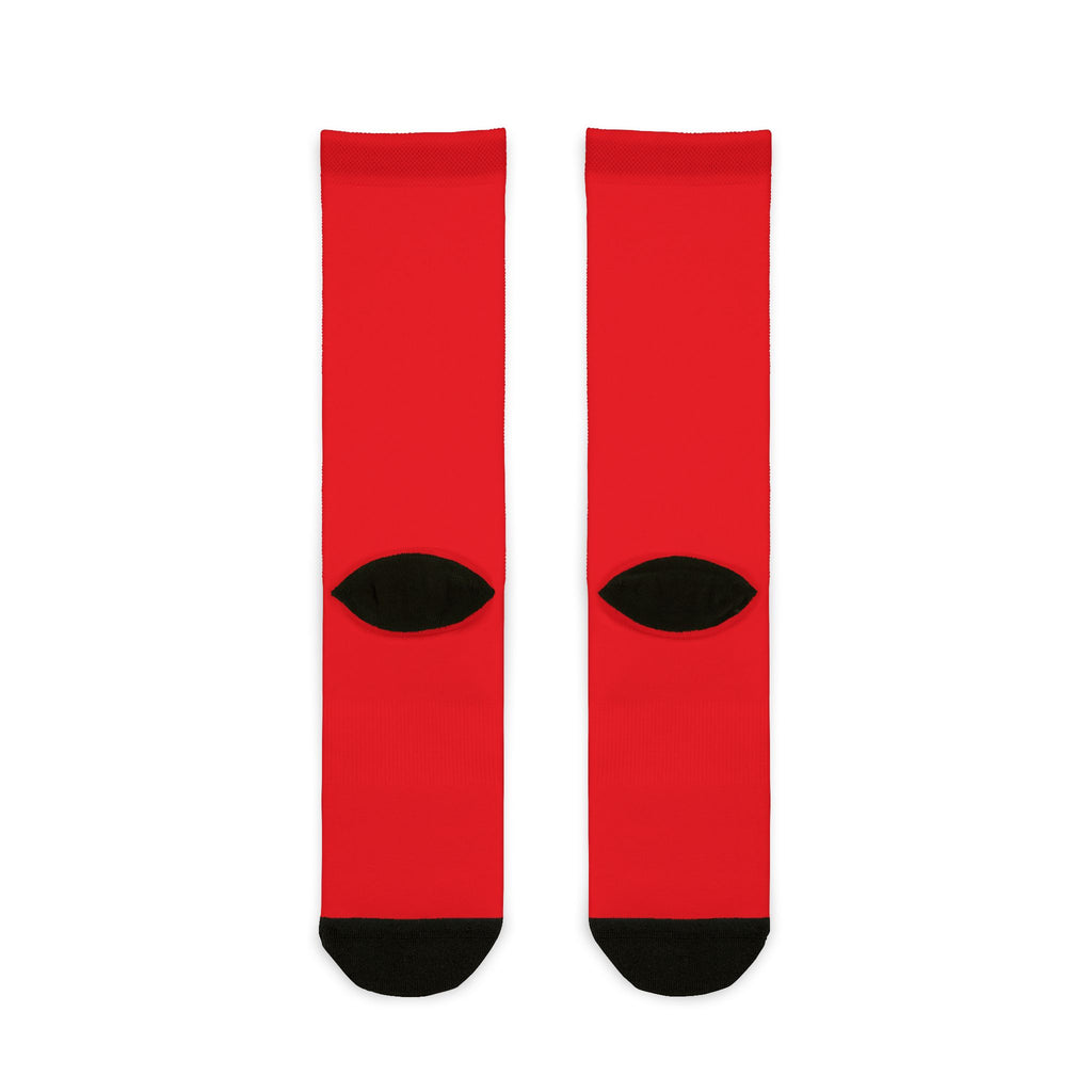 Red A1 Lifestyle Co. Crew Socks – Custom Athletic Fashion
