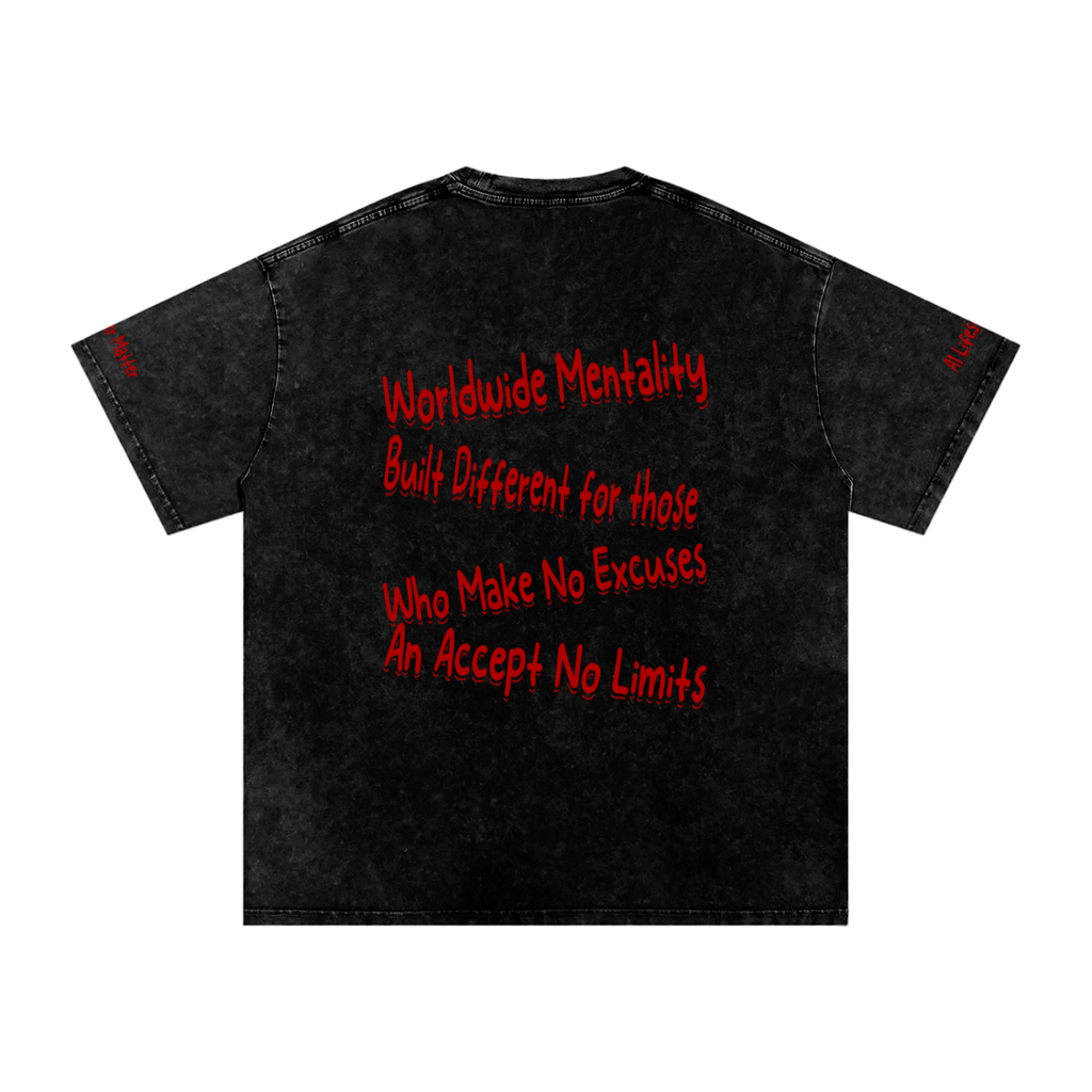 A1 Lifestyle Co. Snow Washed Oversized Cotton T-Shirt