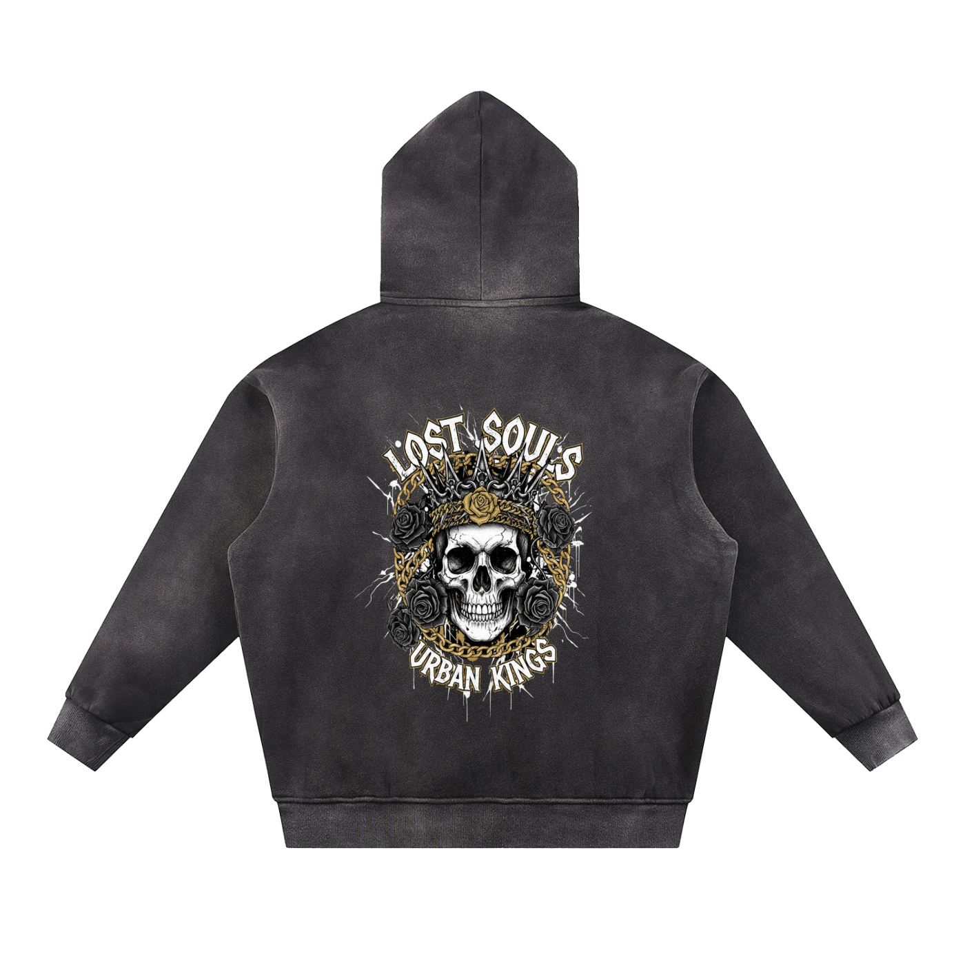 A1 Lifestyle Co. Sun Fade Contrast Tape Fleece Hoodie