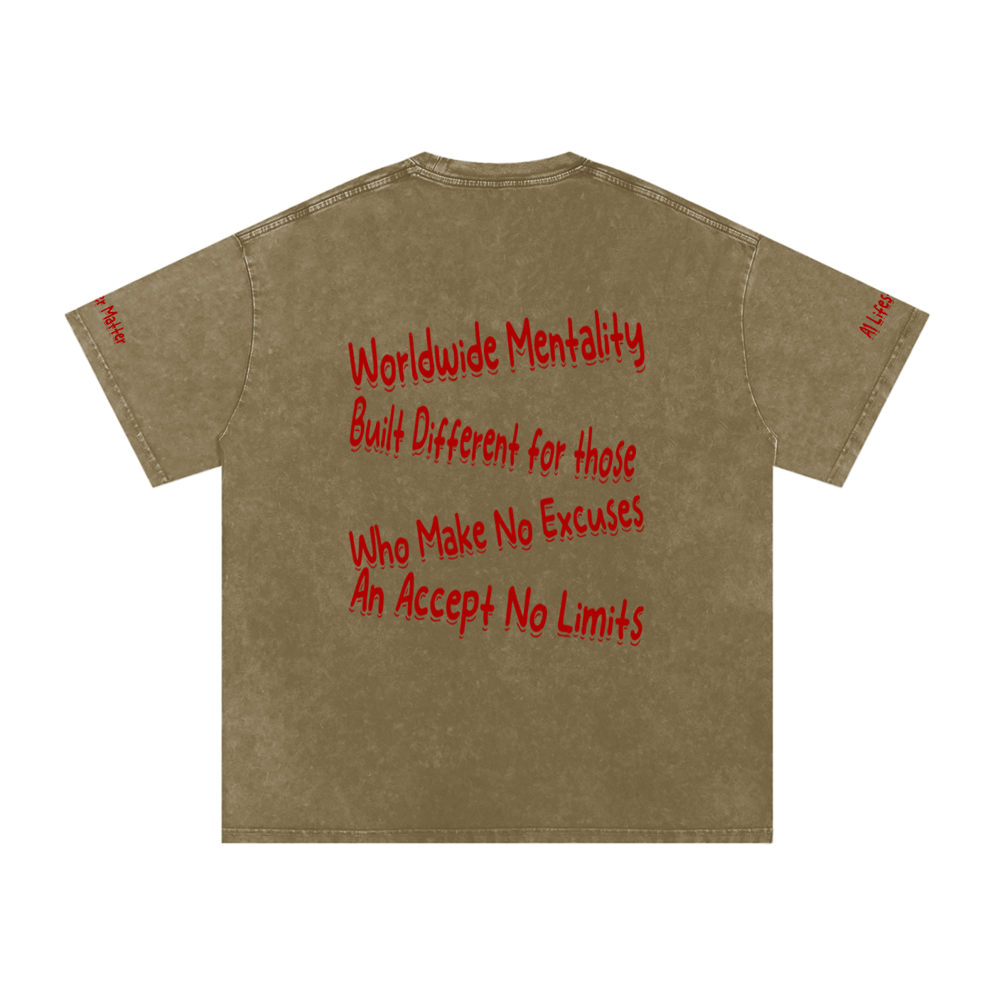 A1 Lifestyle Co. Snow Washed Oversized Cotton T-Shirt