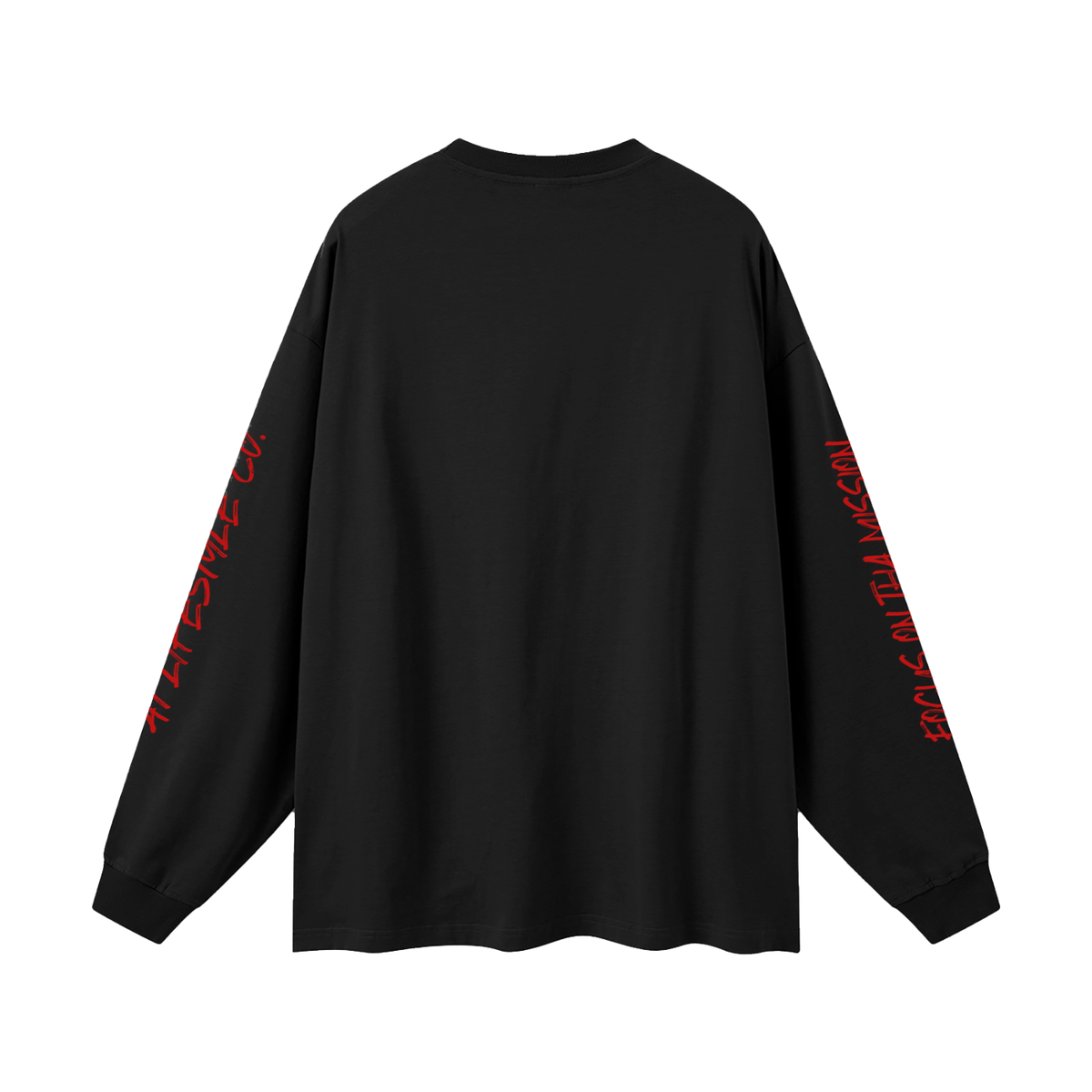 Oversized Unisex Long Sleeve T-Shirt skull head No Dayz off